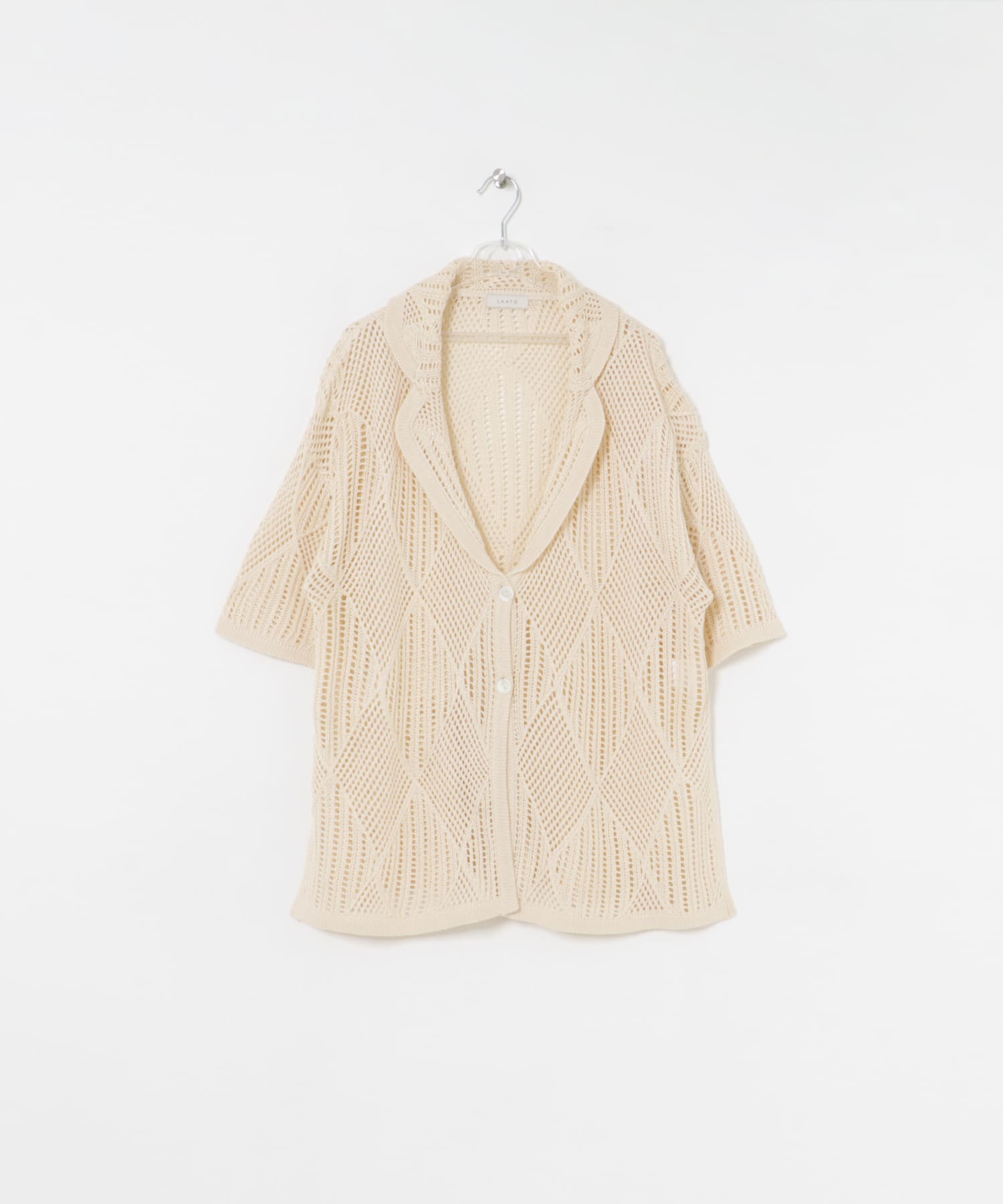 lace knit jacket クリーム FREE