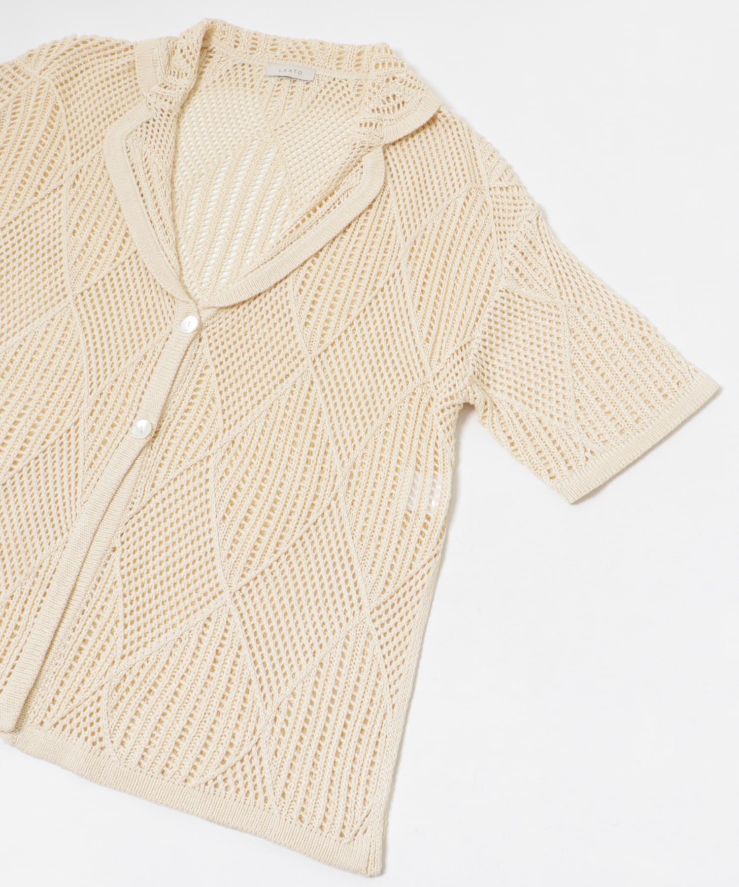 lace knit jacket クリーム FREE