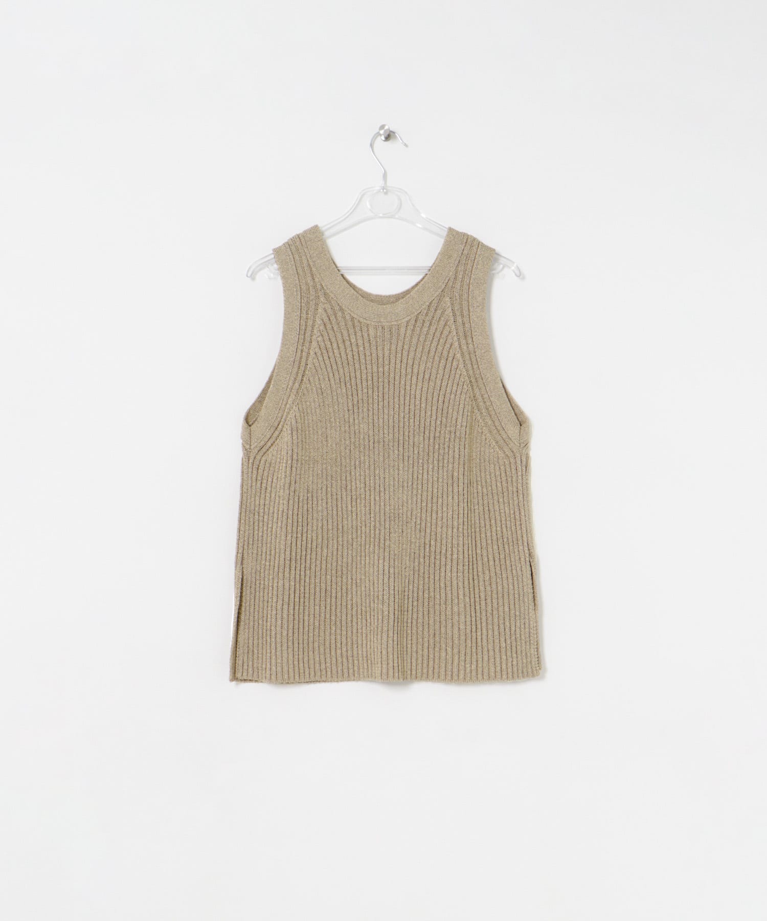 ame sri knit tank ラクダ FREE