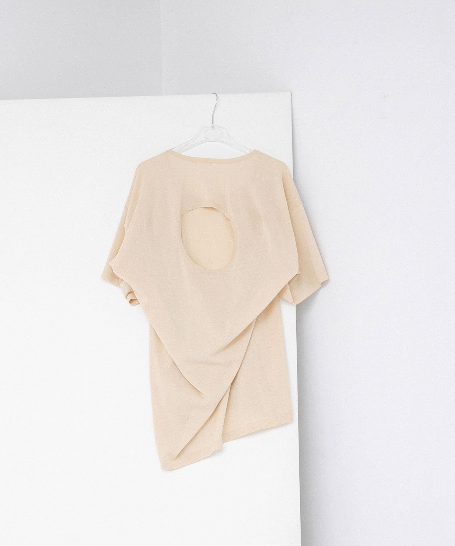 circle knit tee クリーム FREE