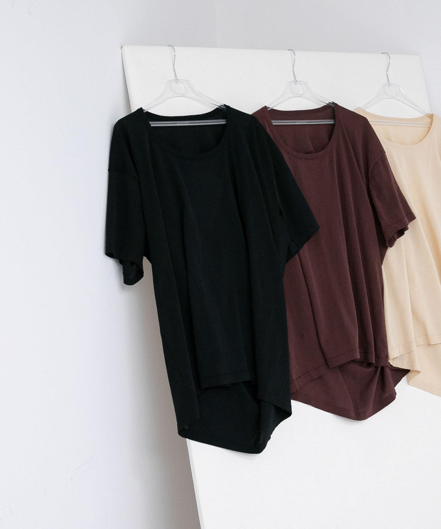 circle knit tee インク FREE