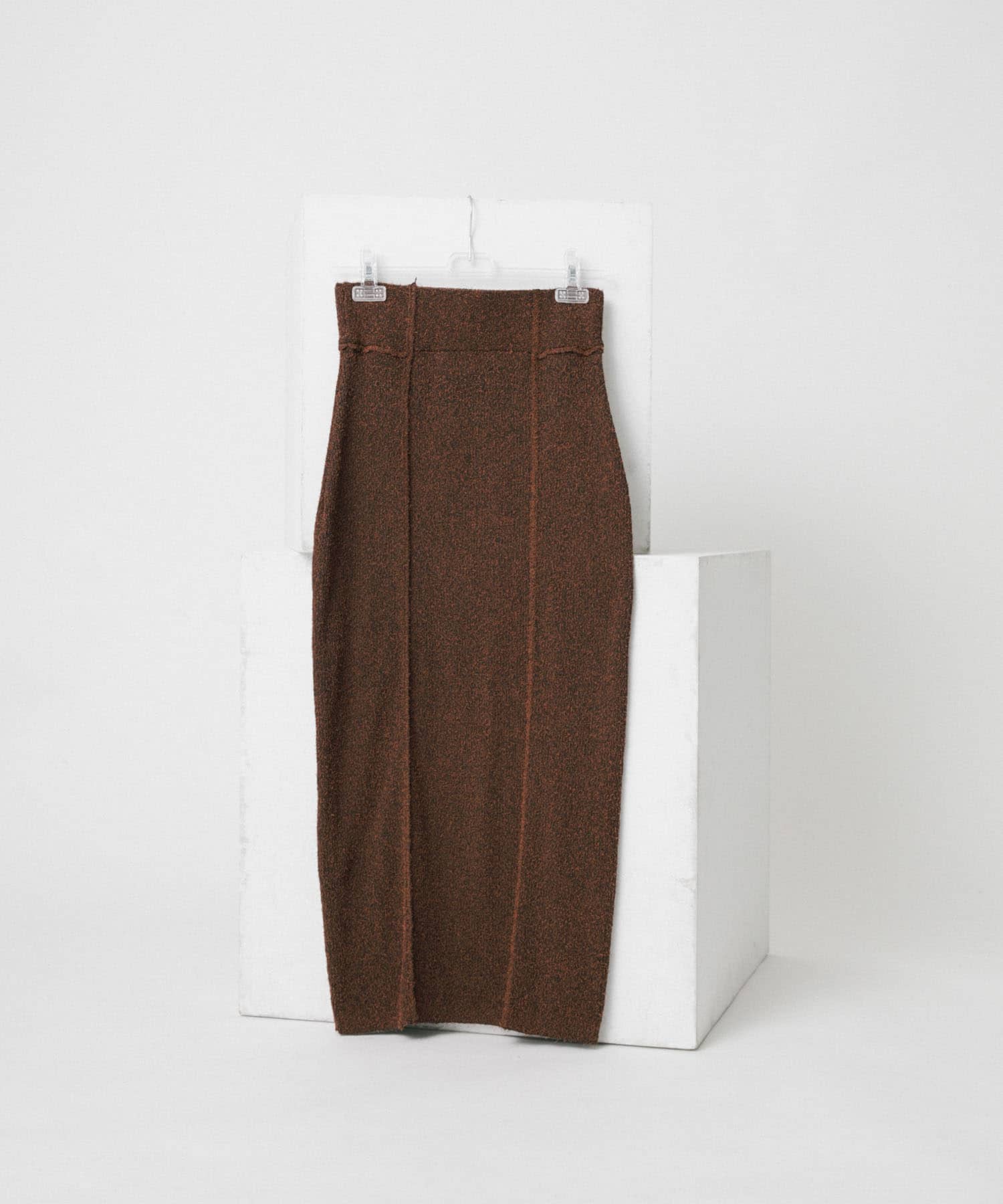 mosa knit skirt マロン FREE