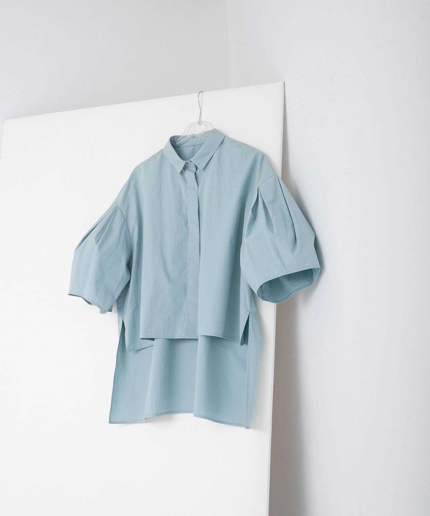 volume sleeve blouse ミント FREE