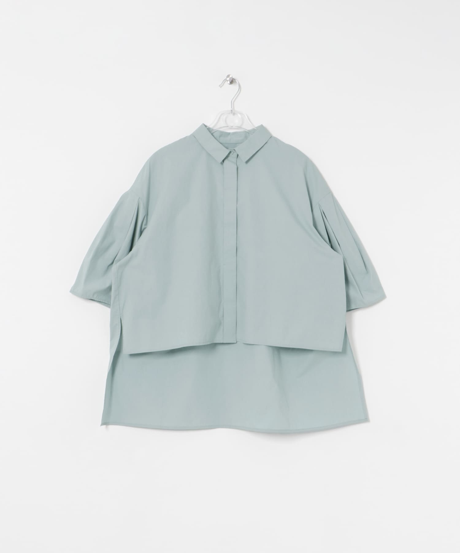 volume sleeve blouse ミント FREE