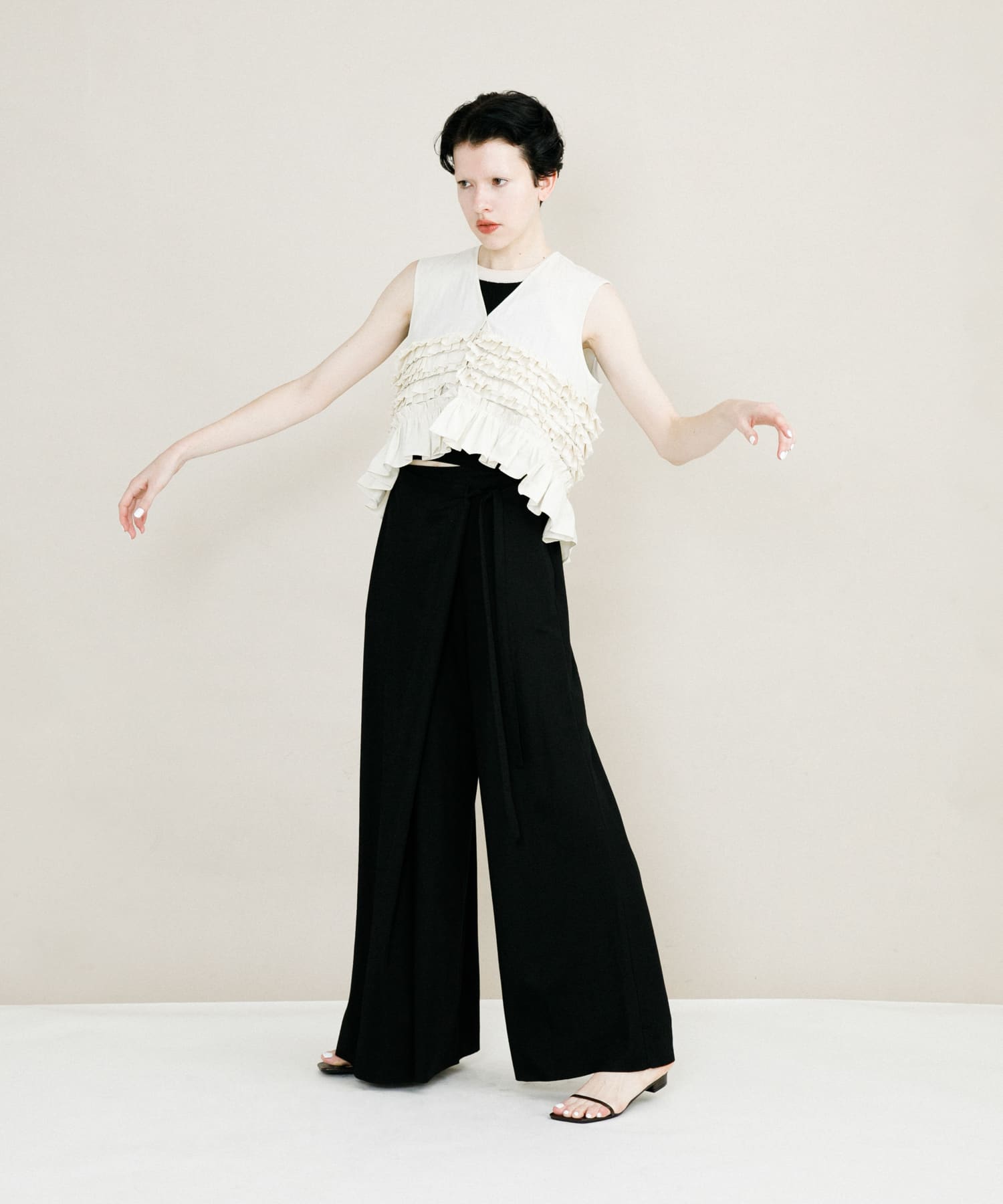 wrap cut pants