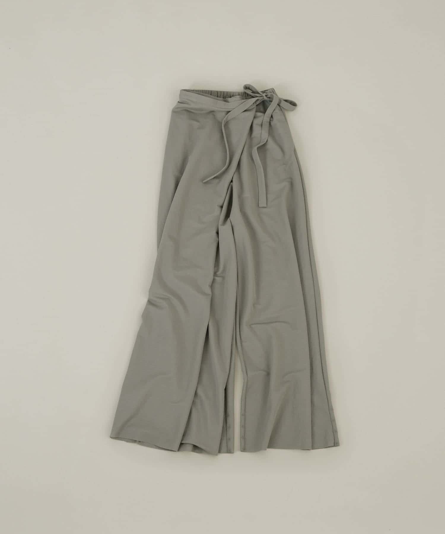 wrap cut pants ネズミ FREE