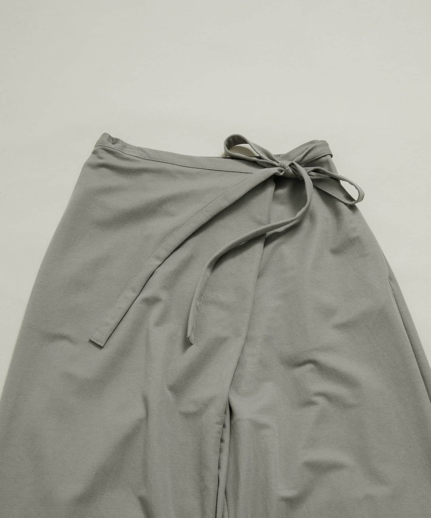wrap cut pants ネズミ FREE