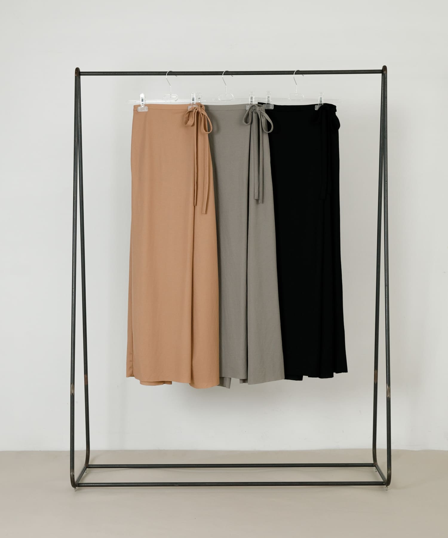 wrap cut pants ネズミ FREE