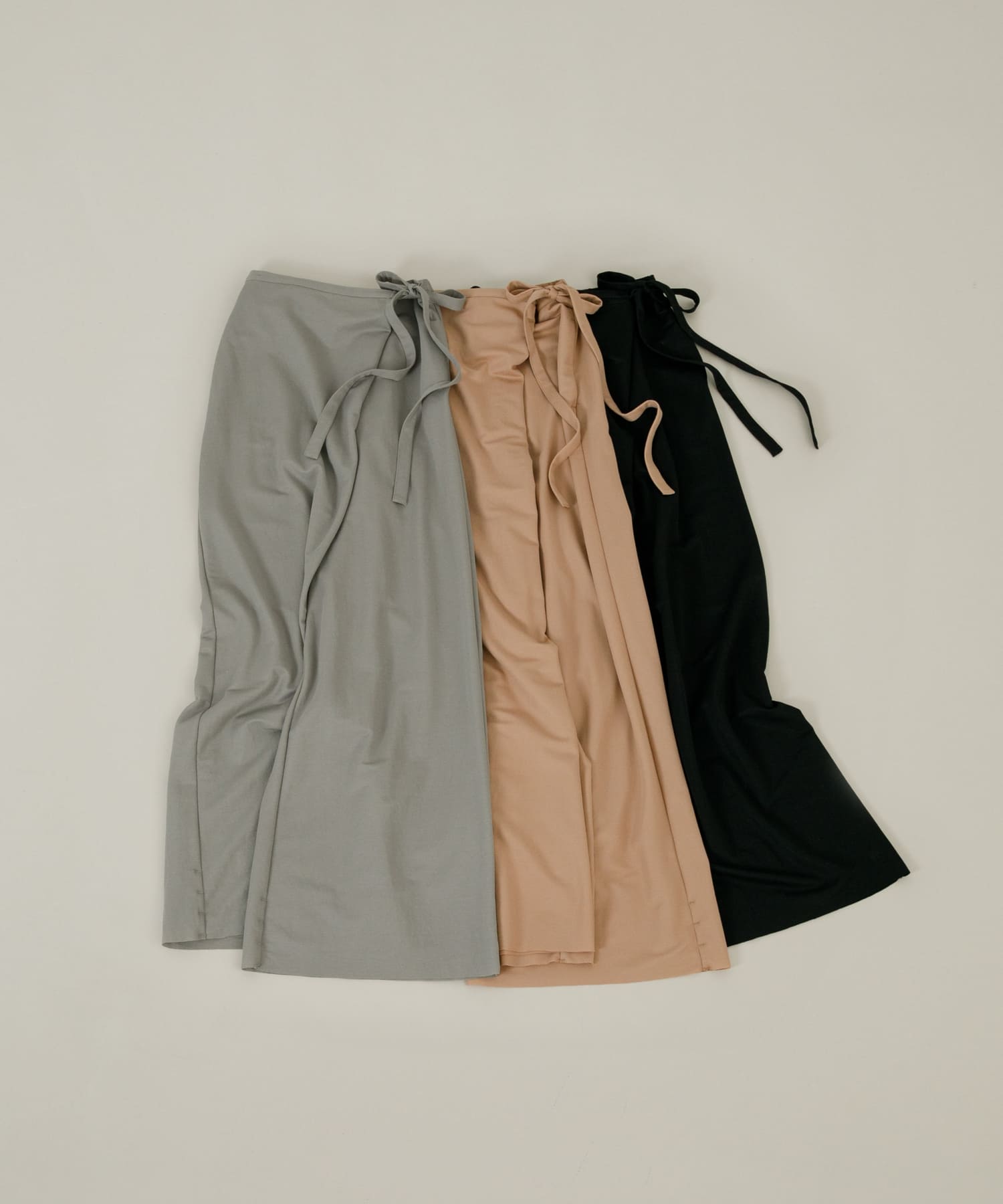 wrap cut pants ネズミ FREE