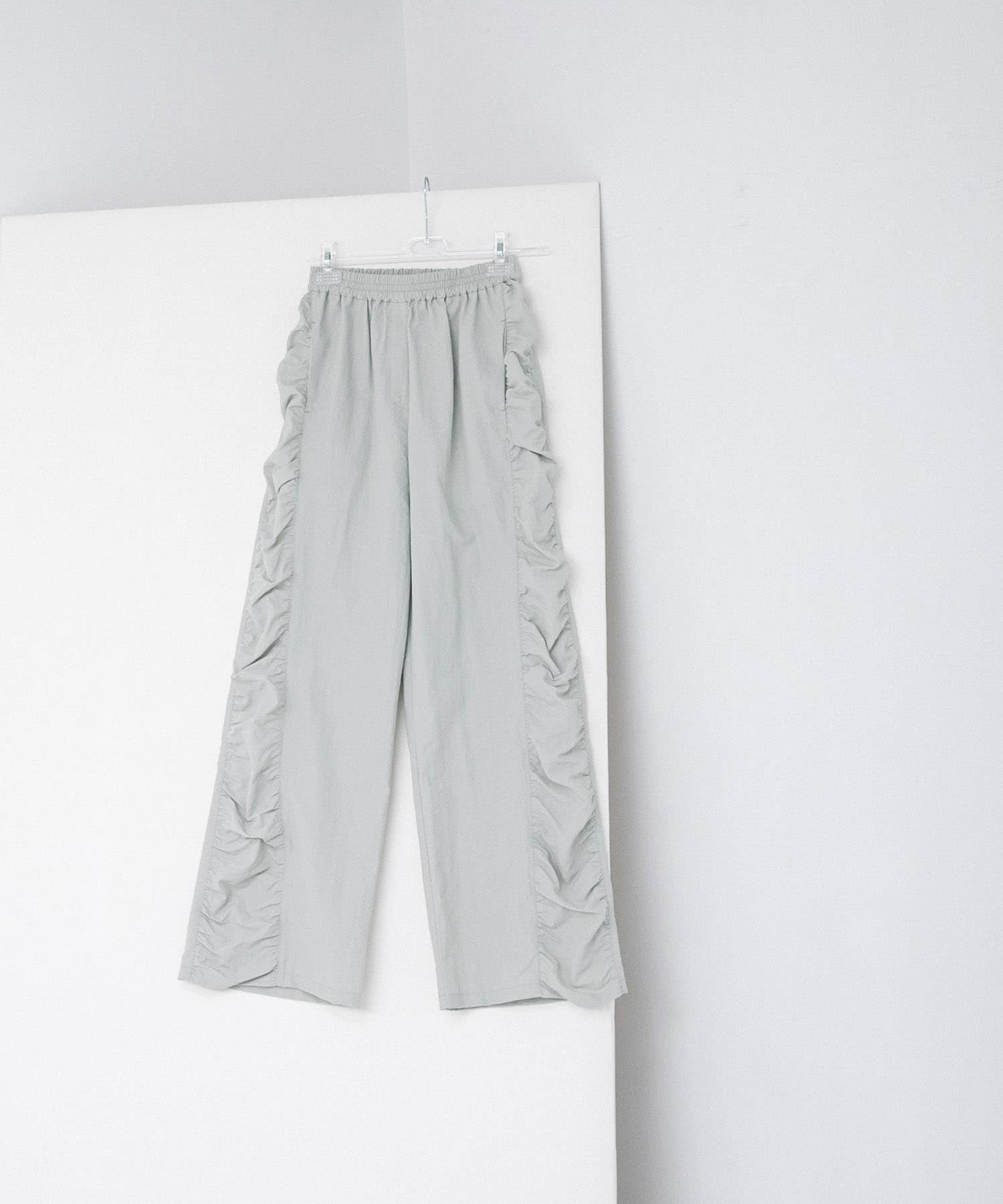 shirring easy pants ミント FREE