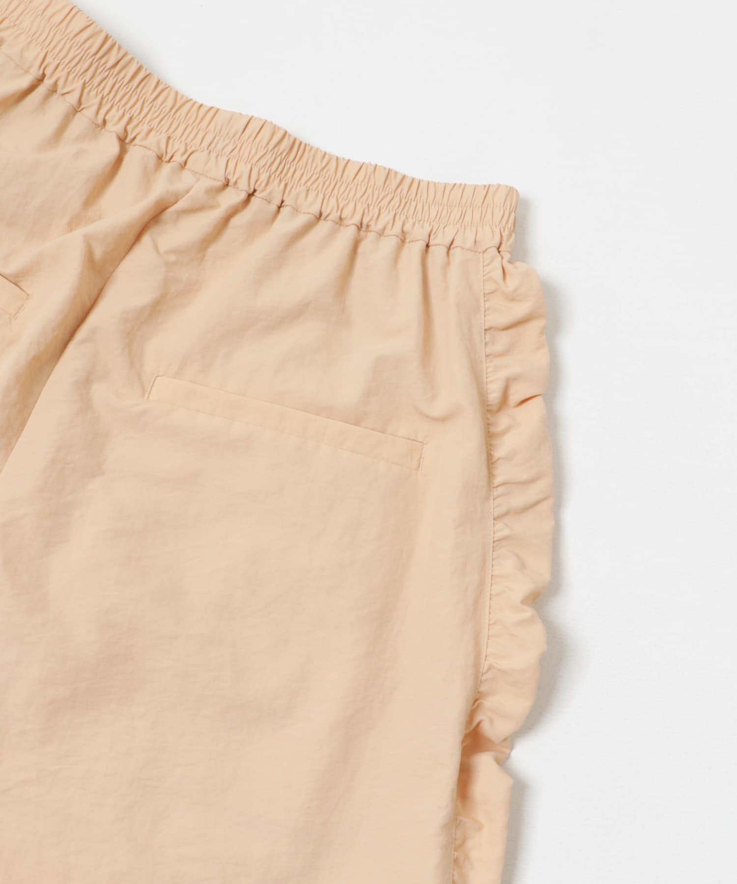 shirring easy pants アプリコット FREE