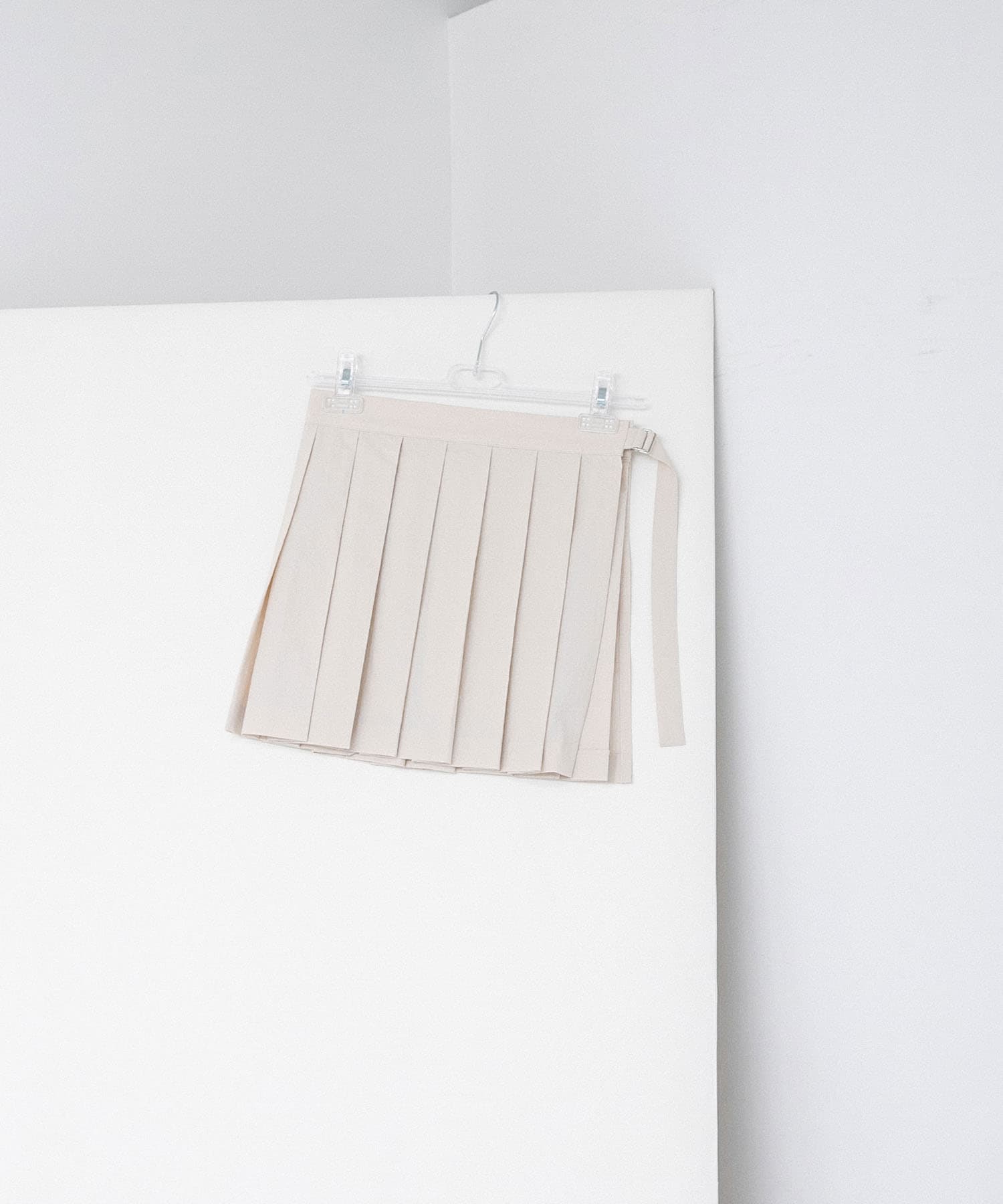 pleats wrap fake skirt
