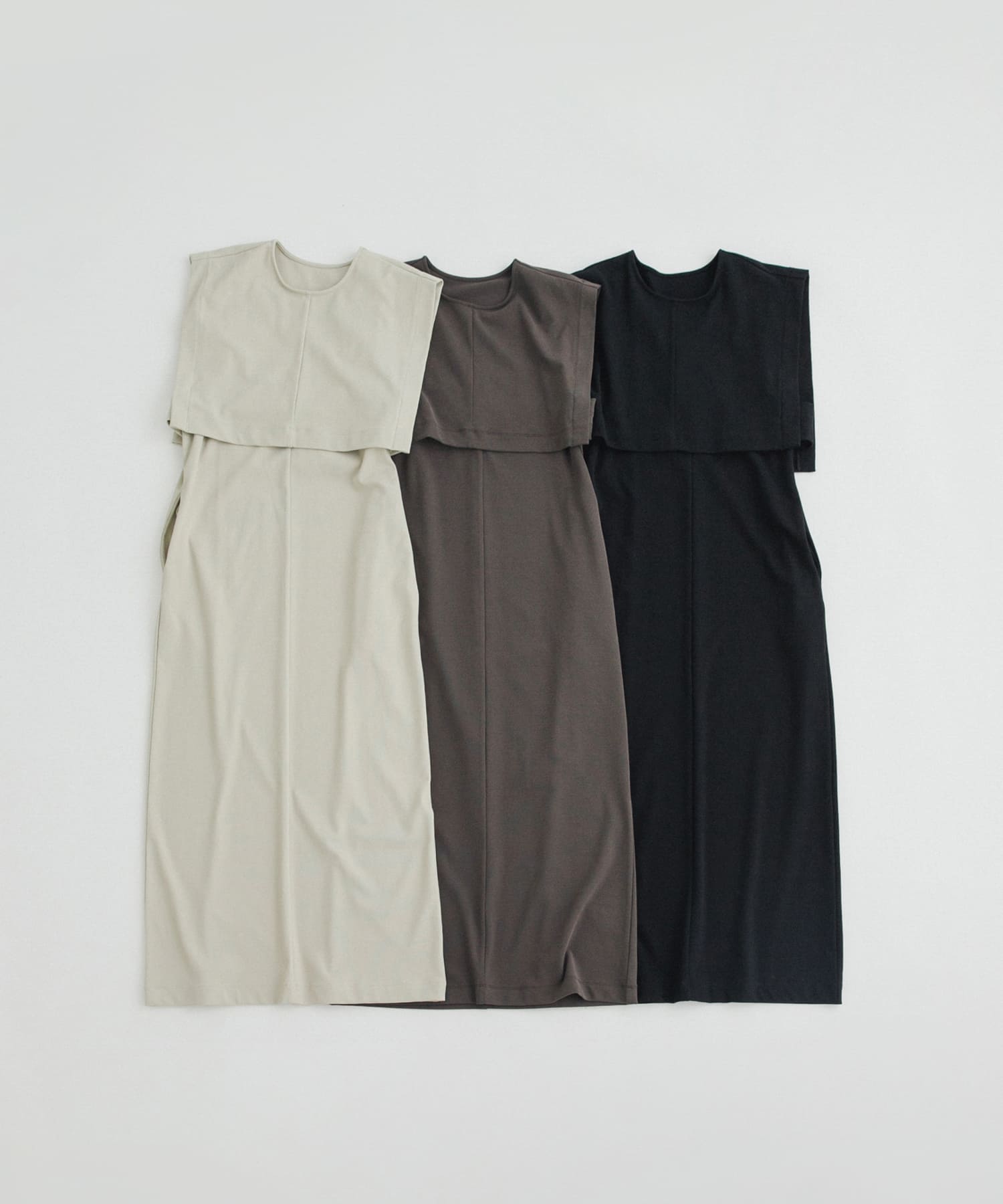 layered one piece クリーム FREE