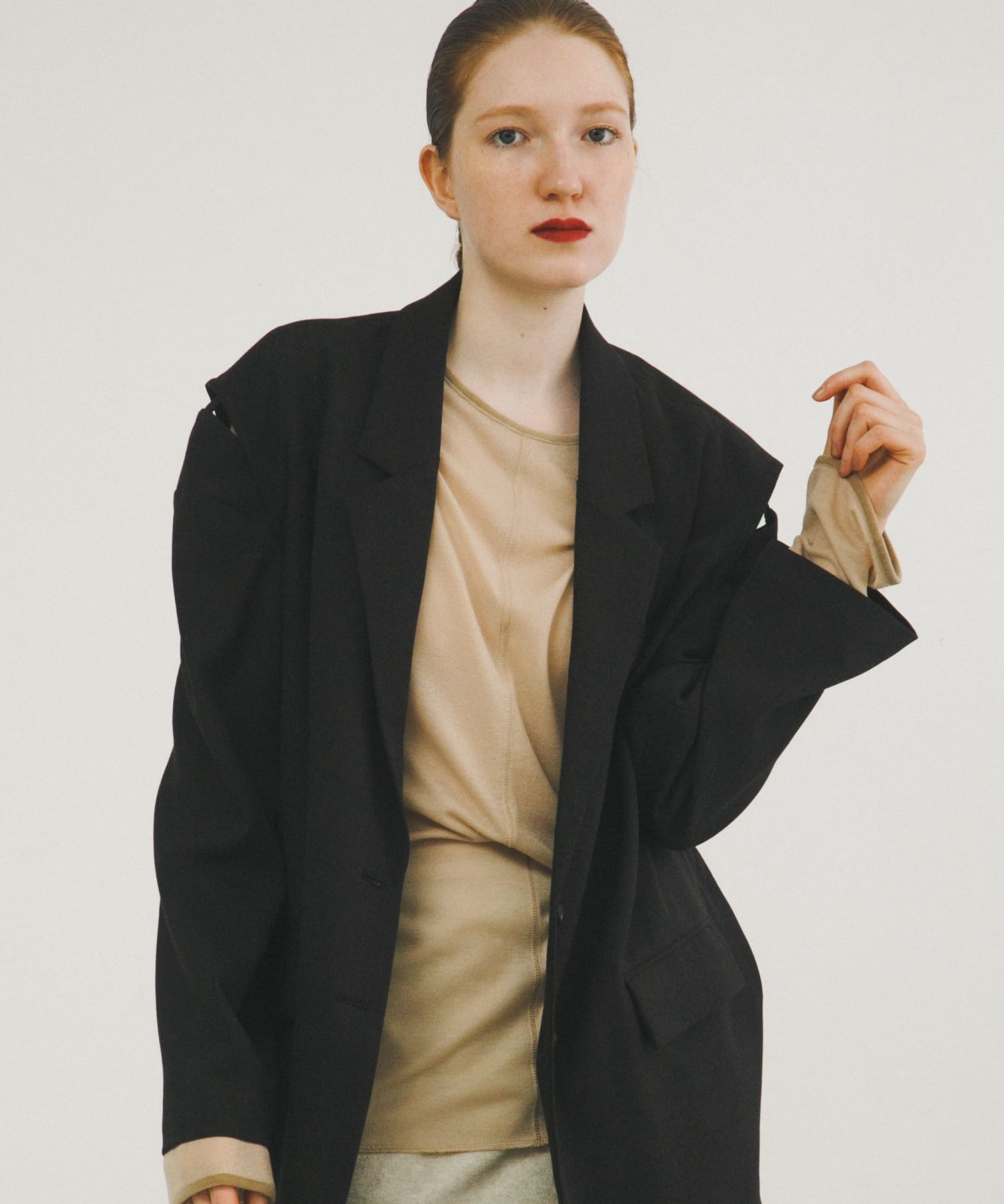 piping velor sheer tee