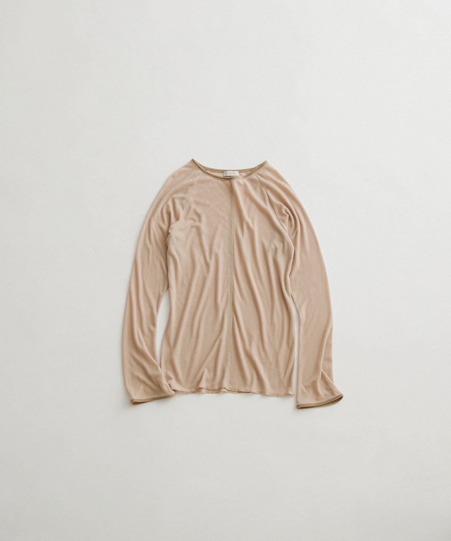 piping velor sheer tee ミスト FREE