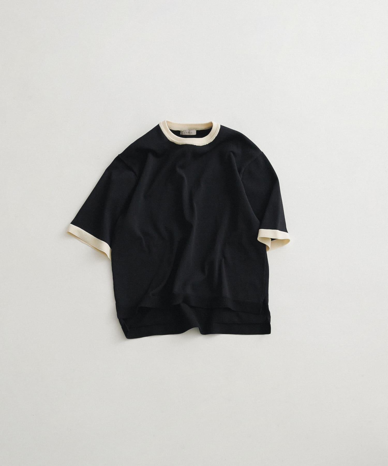 ringer knit tee インク FREE