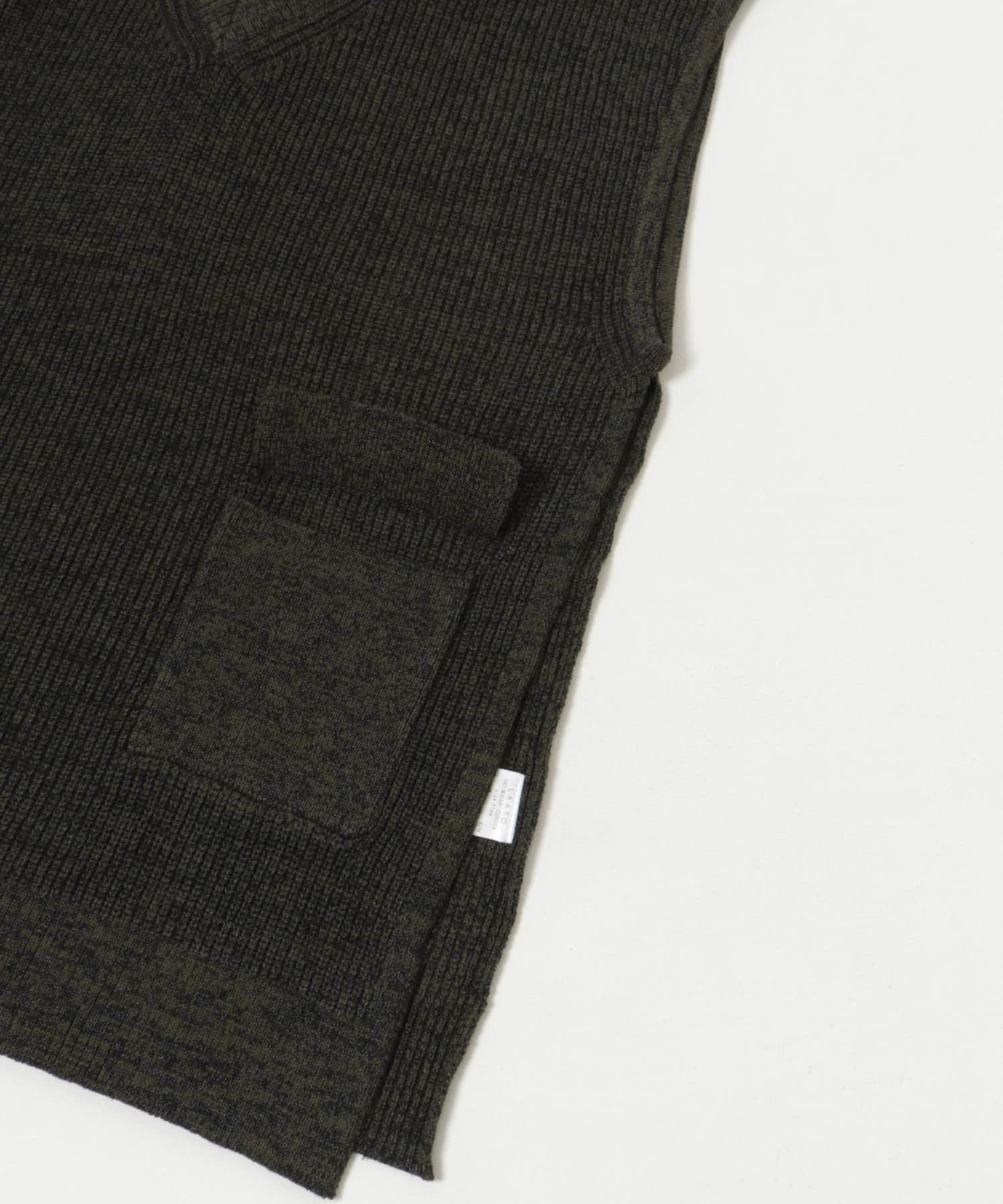 pocketed knit vest ヨゾラ FREE