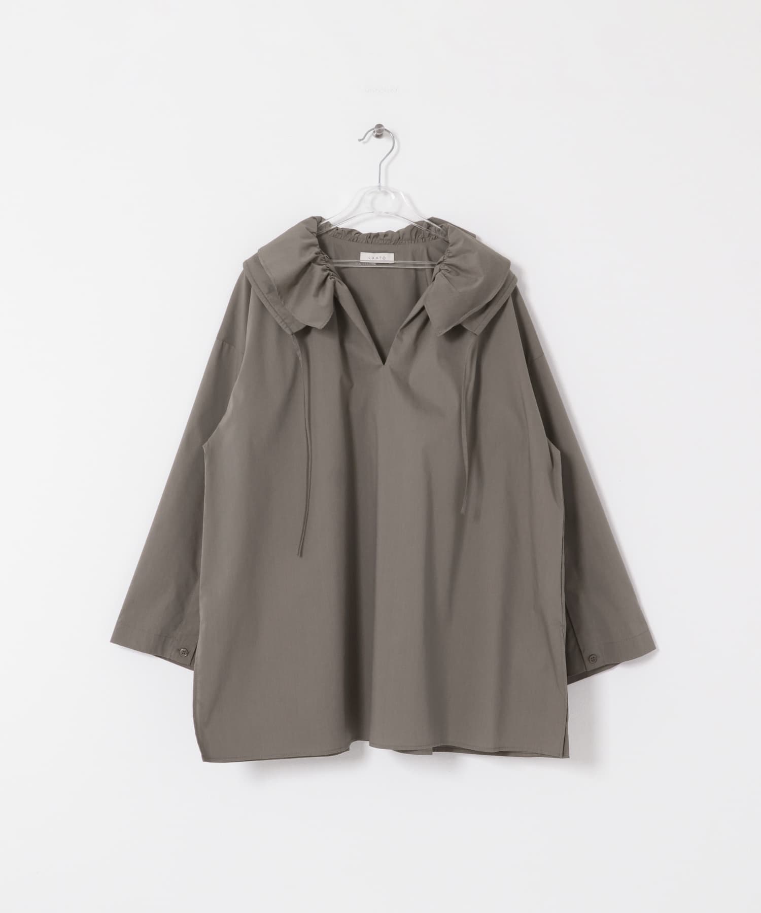 frill skipper blouse セメント FREE