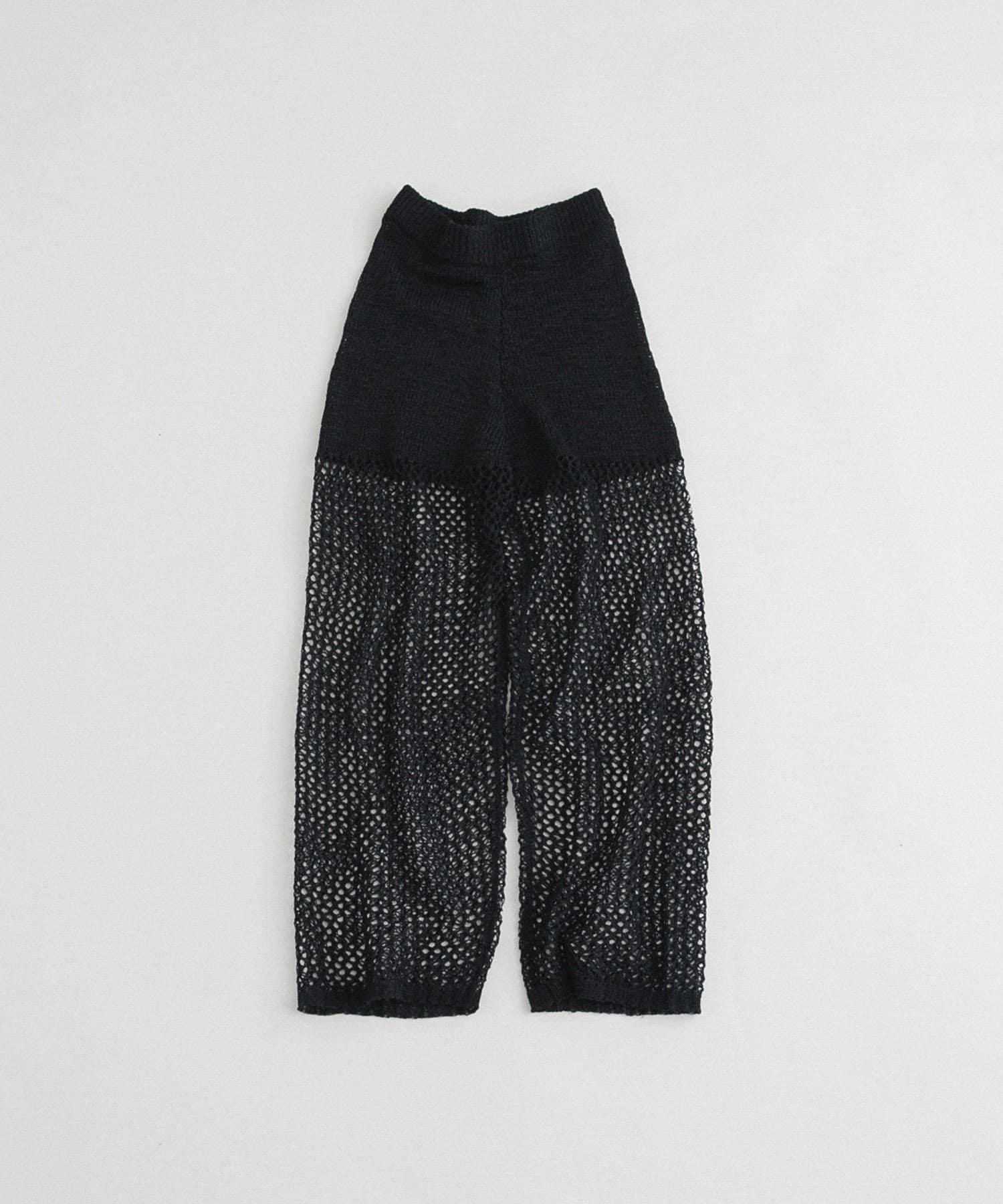 tulle mesh knit pants インク FREE
