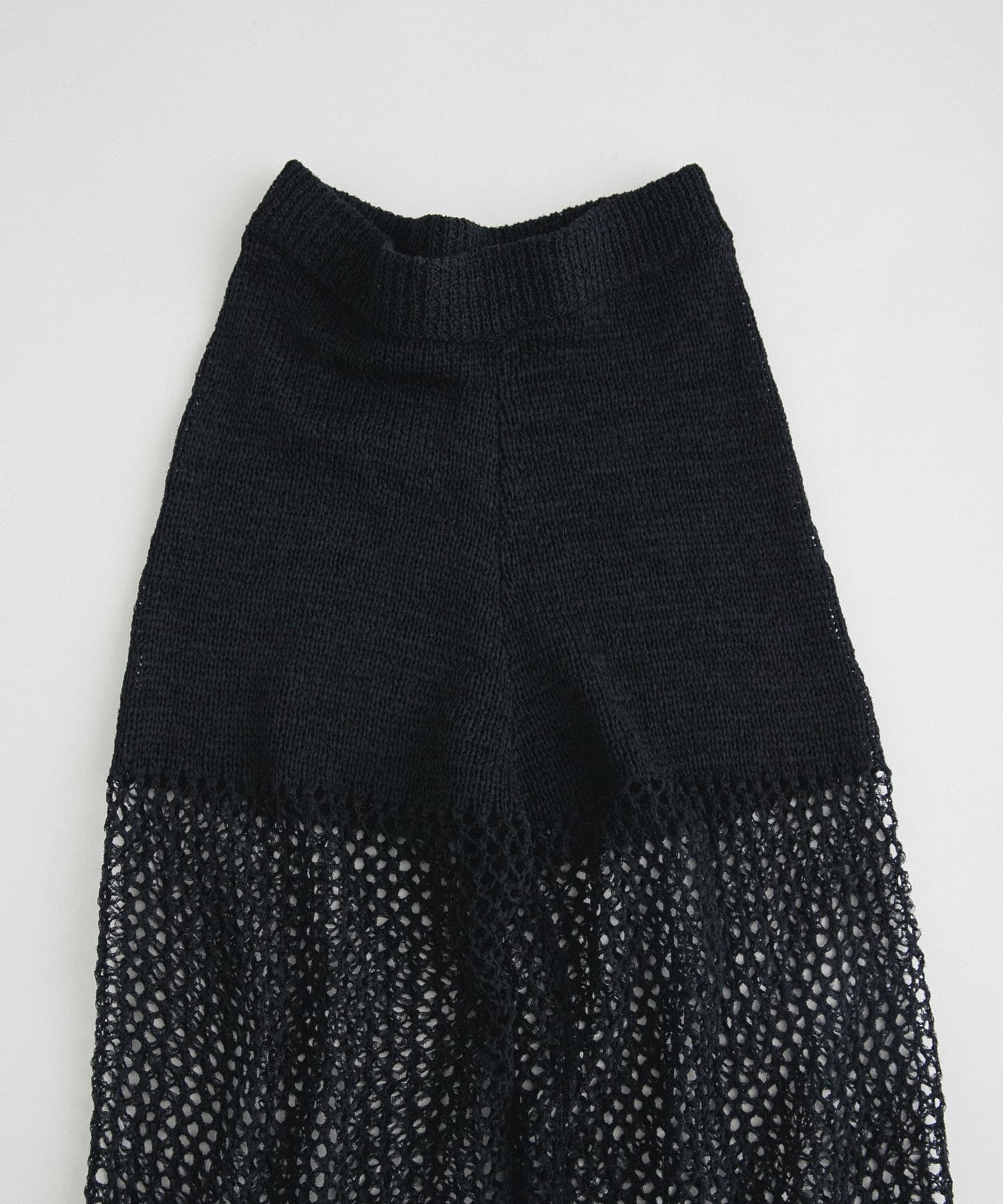 tulle mesh knit pants インク FREE