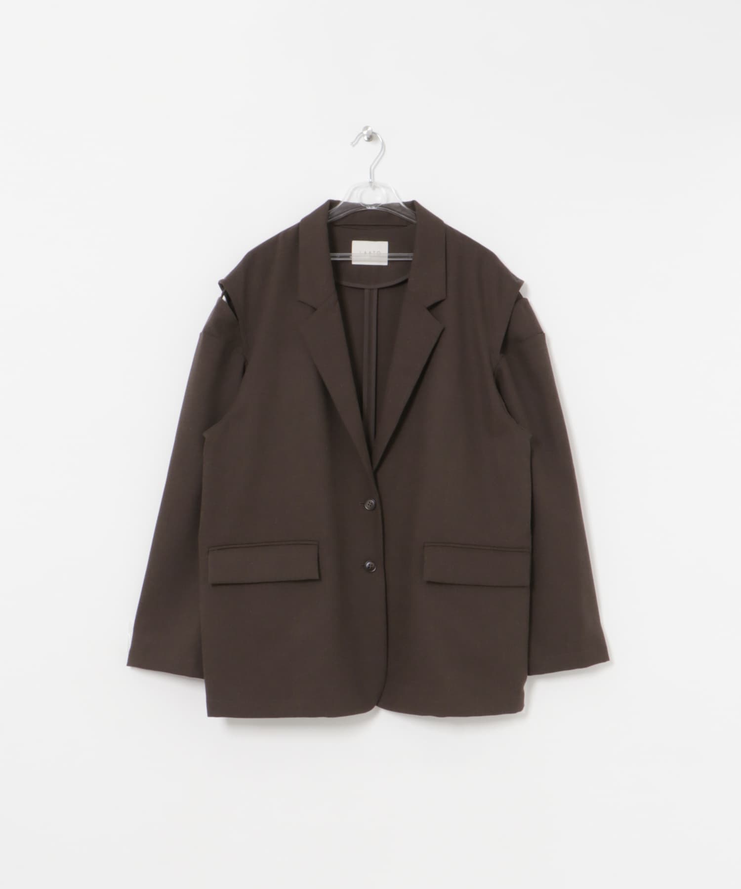 over tailored  jacket チョコレート FREE