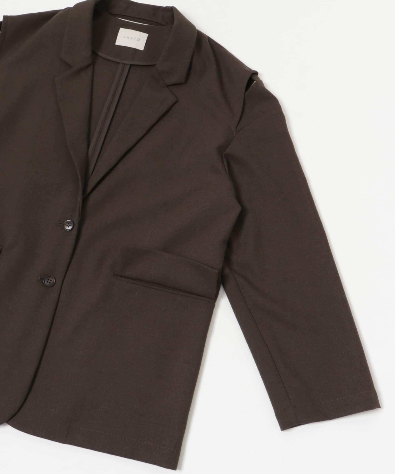 over tailored  jacket チョコレート FREE
