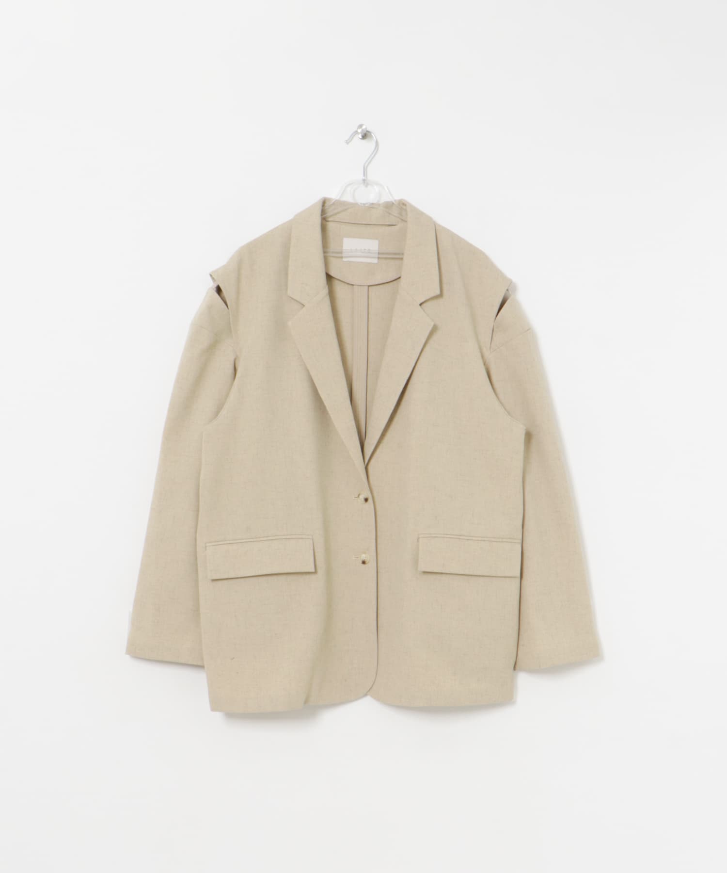 over tailored  jacket クリーム FREE