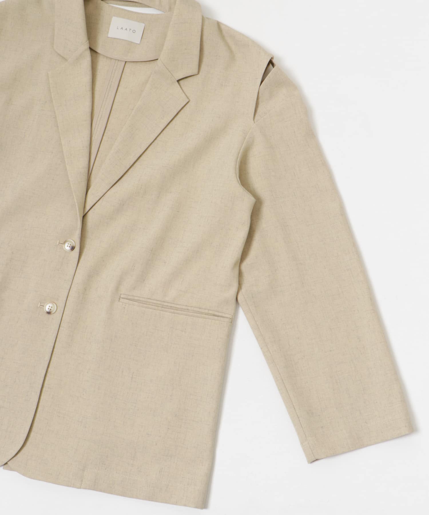 over tailored  jacket クリーム FREE