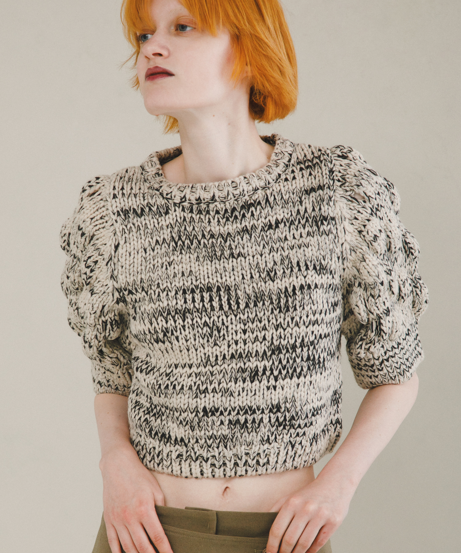 lantern sleeve knit