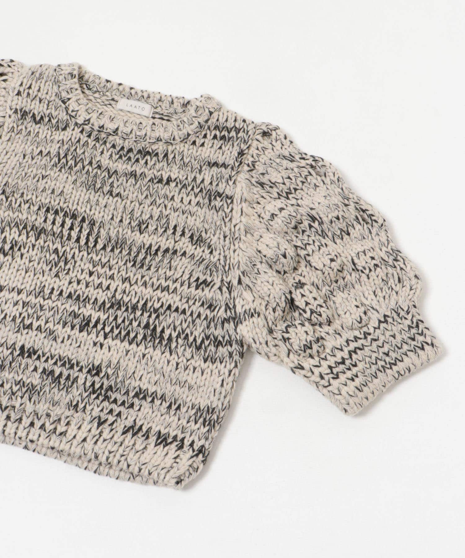 lantern sleeve knit クリーム FREE