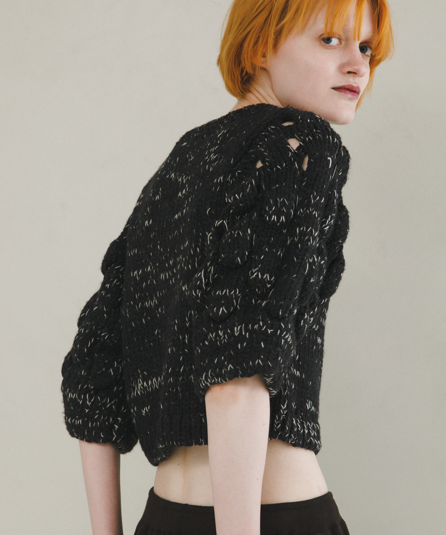 lantern sleeve knit