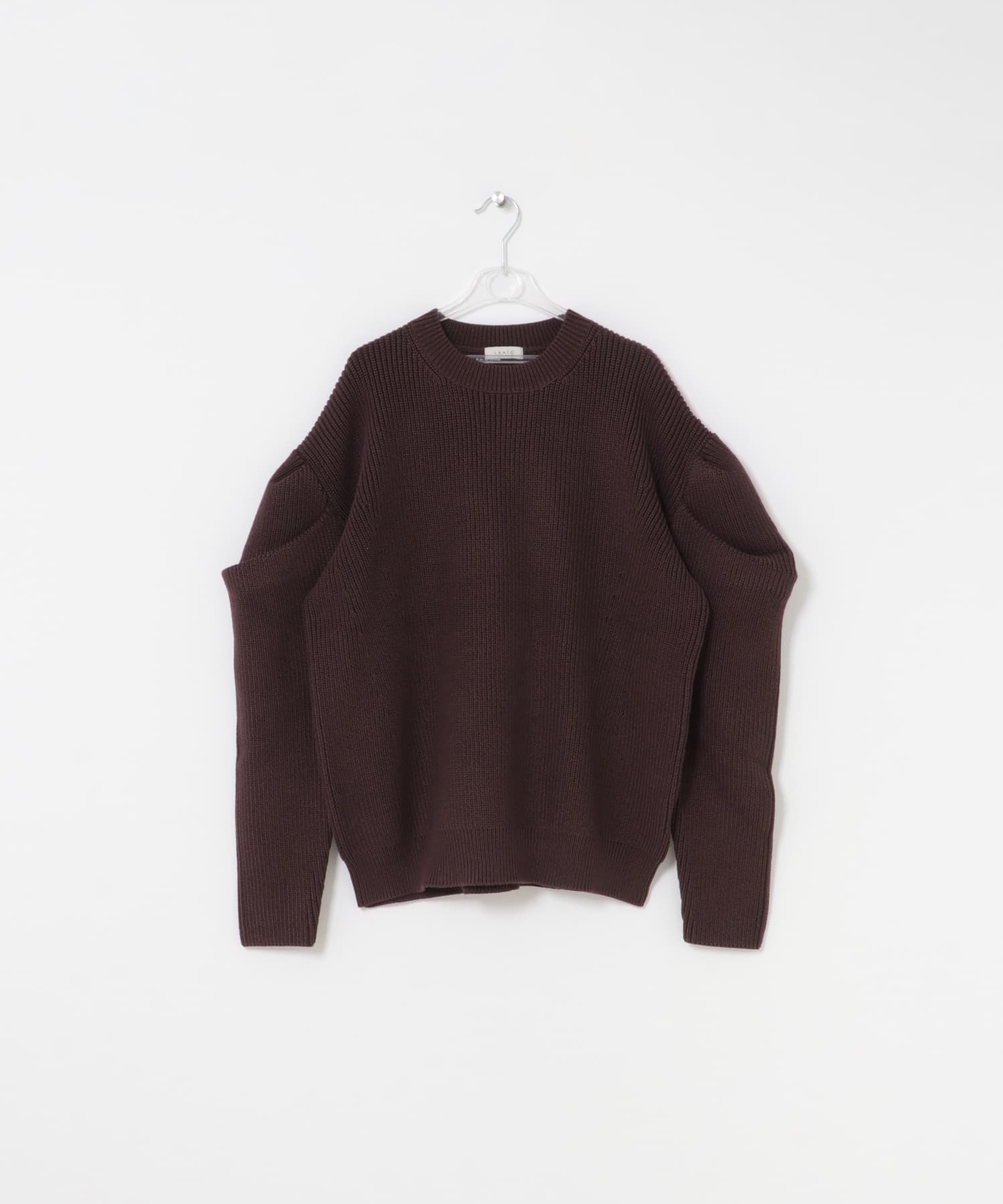 tacked sleeves knit チョコレート FREE