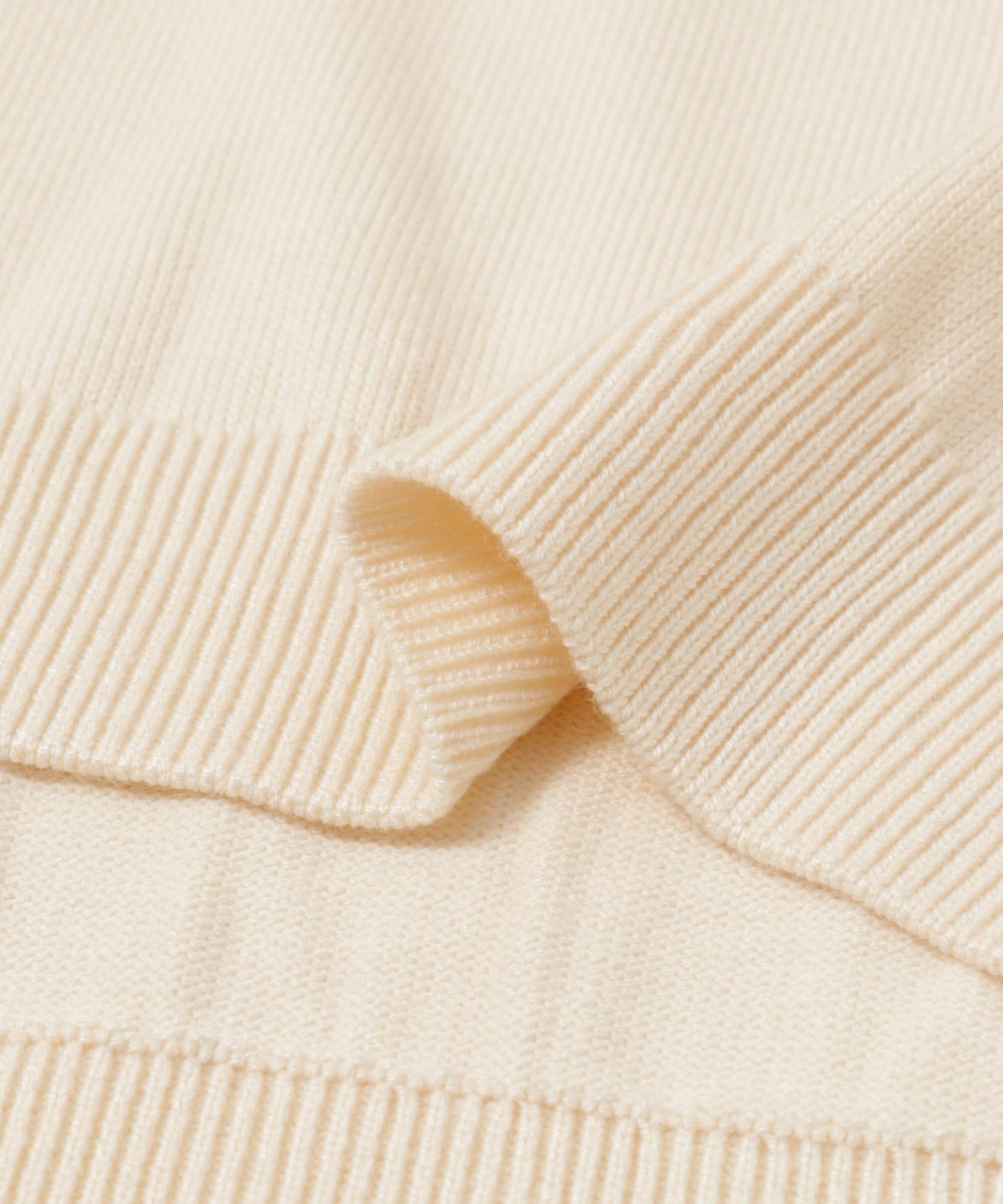 sheer sleeve knit クリーム FREE