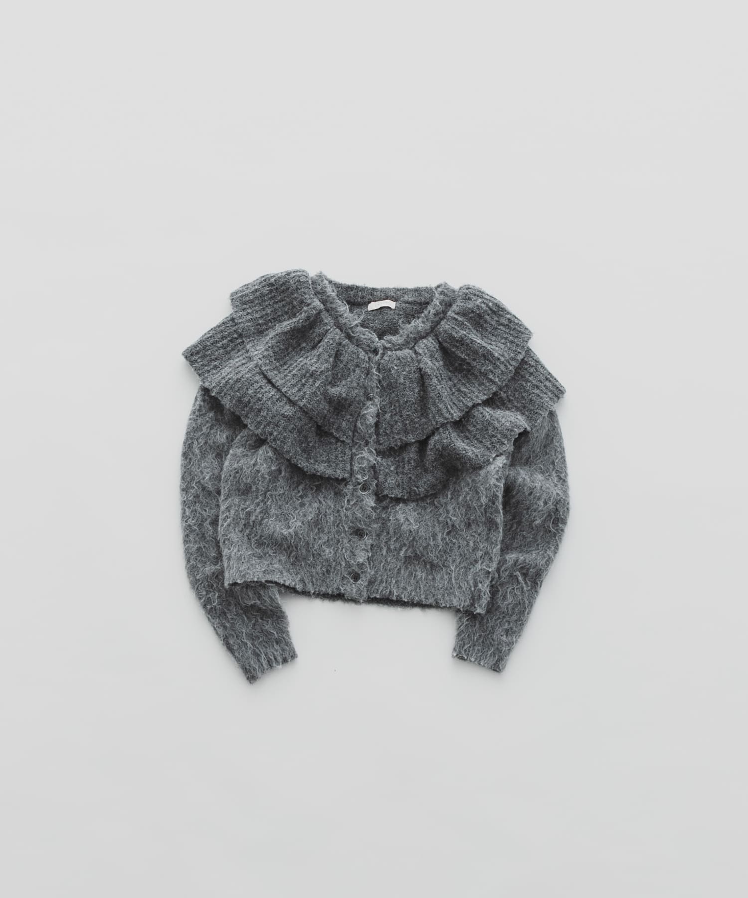 frill frill knit cardigan