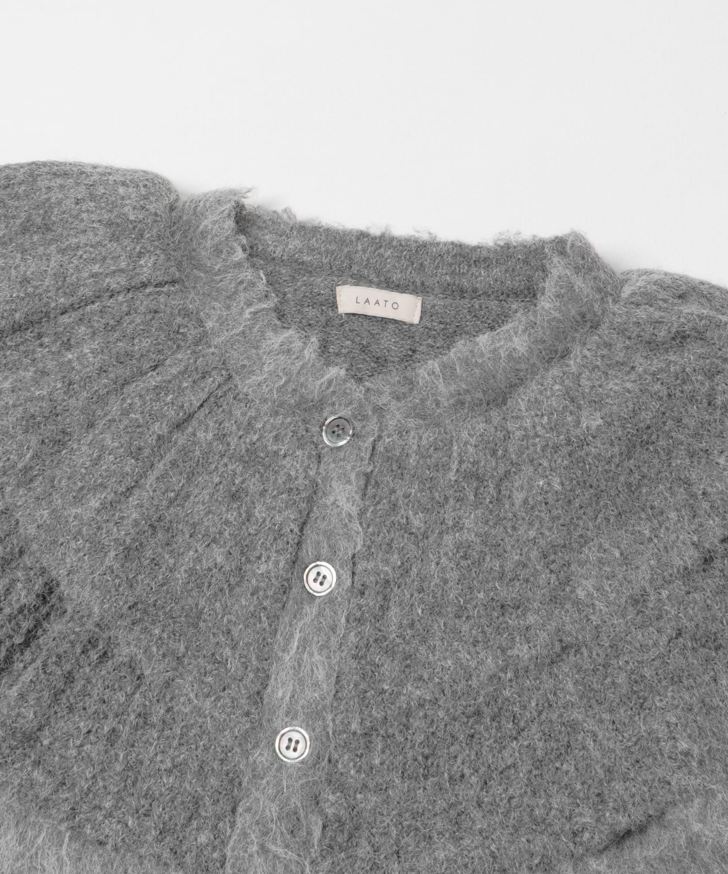 frill frill knit cardigan シャドウ FREE