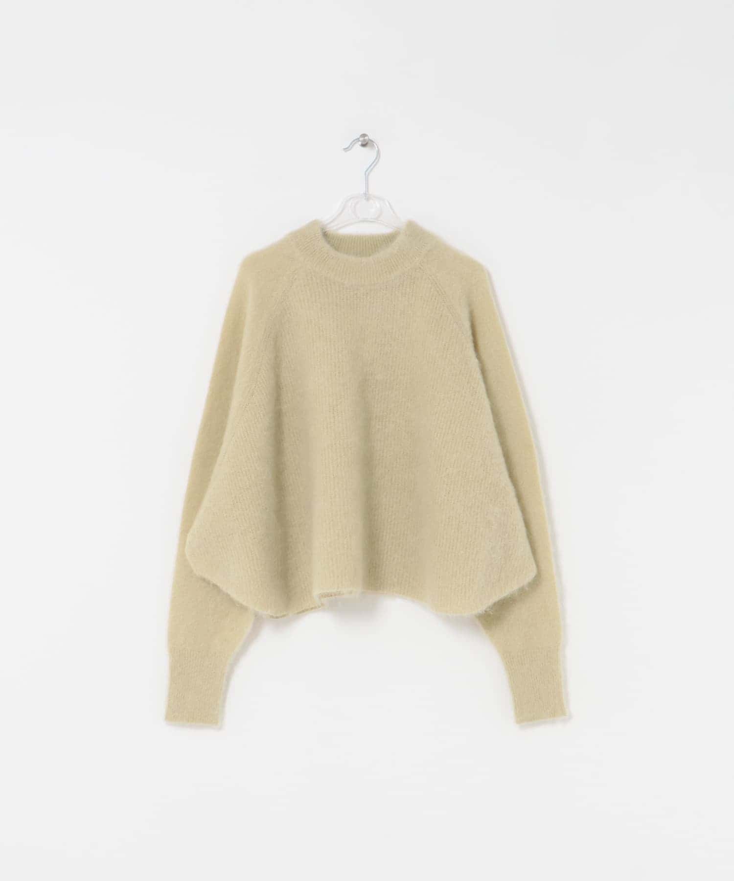 dolman sleeve flare knit レモン Free