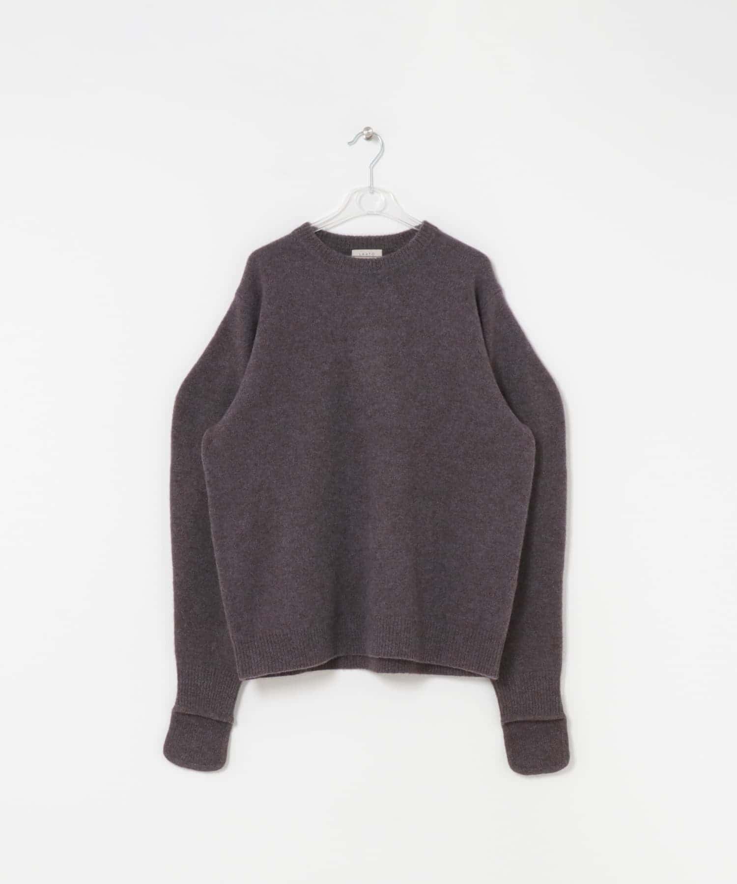 yak wool relax knit モーブ FREE