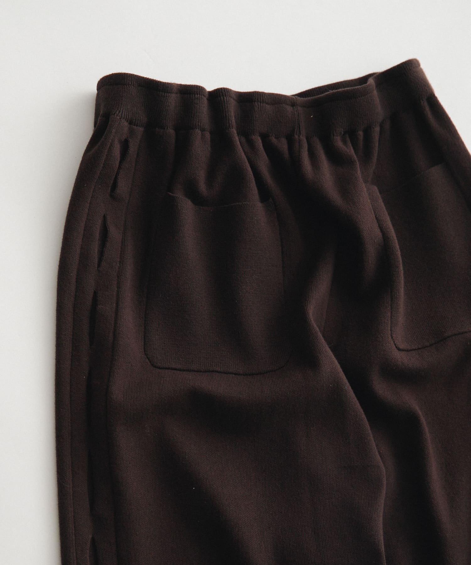 sweat style knit pants チョコレート FREE