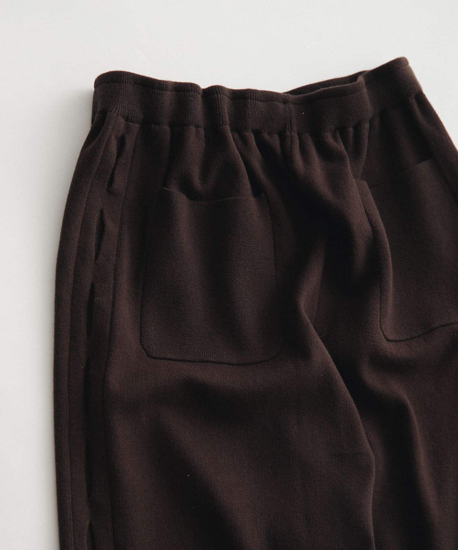 sweat style knit pants チョコレート FREE