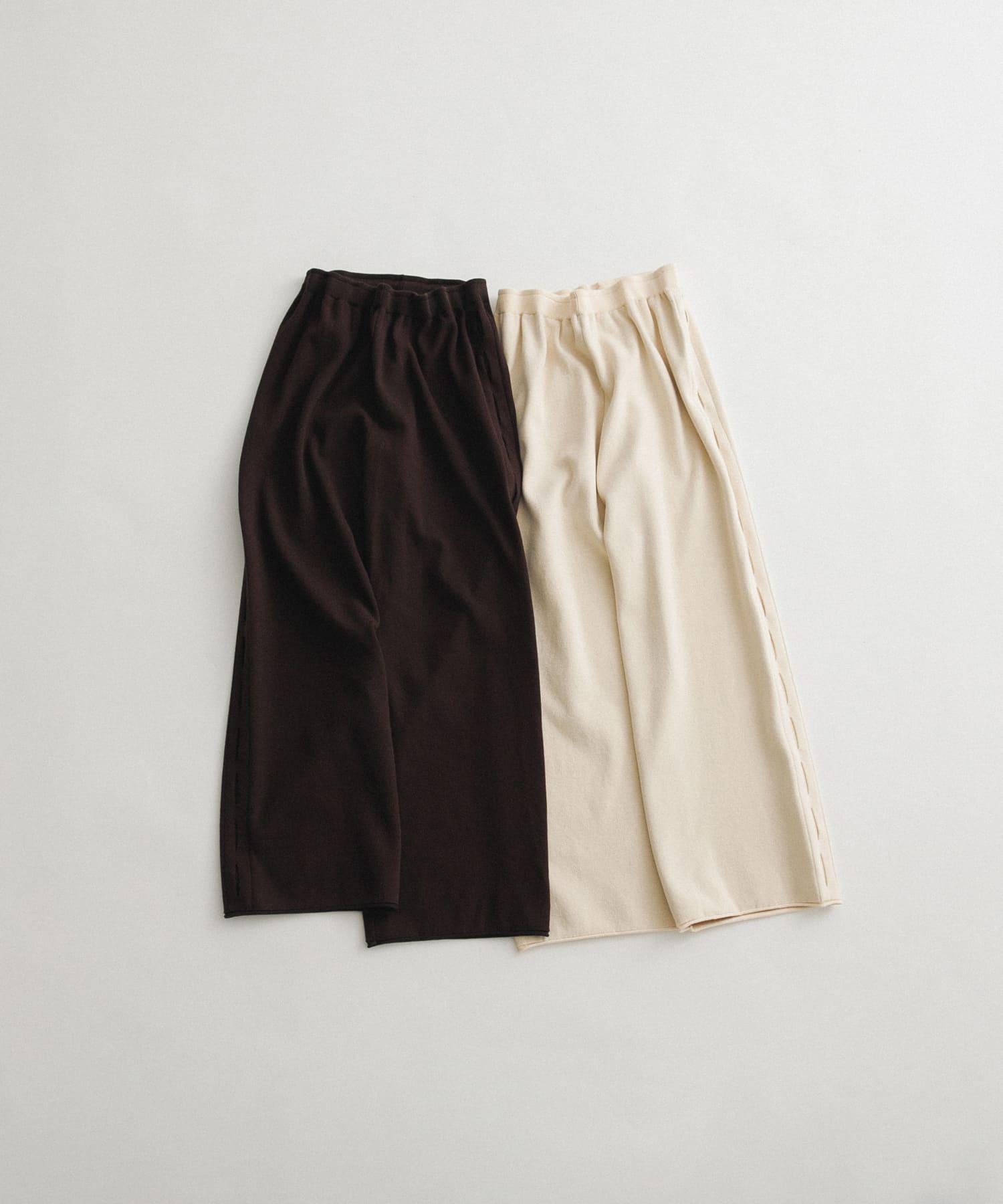 sweat style knit pants チョコレート TALL