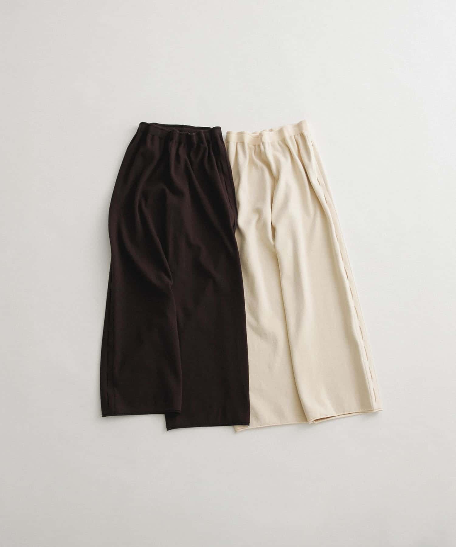 sweat style knit pants チョコレート FREE