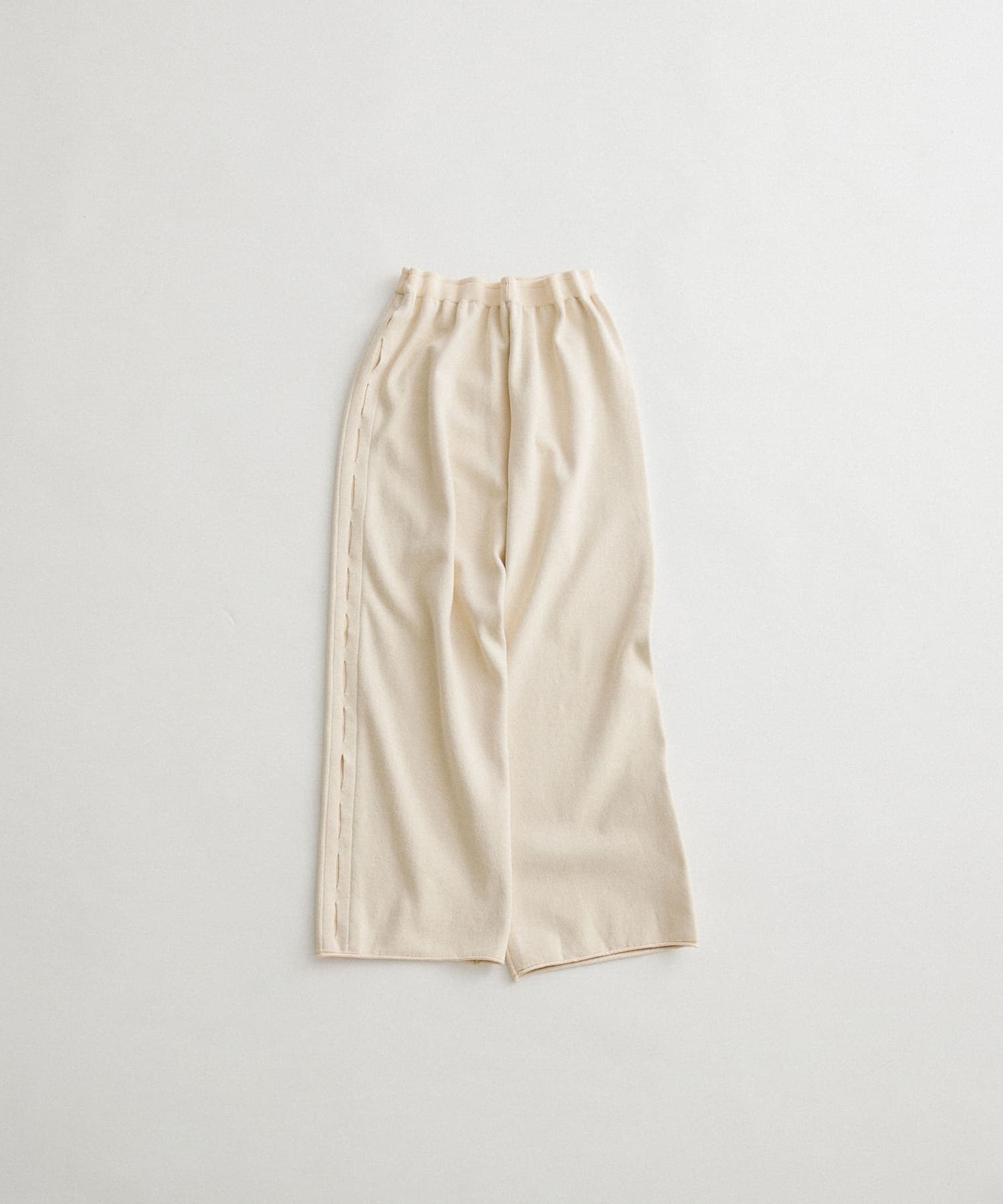 sweat style knit pants クリーム FREE
