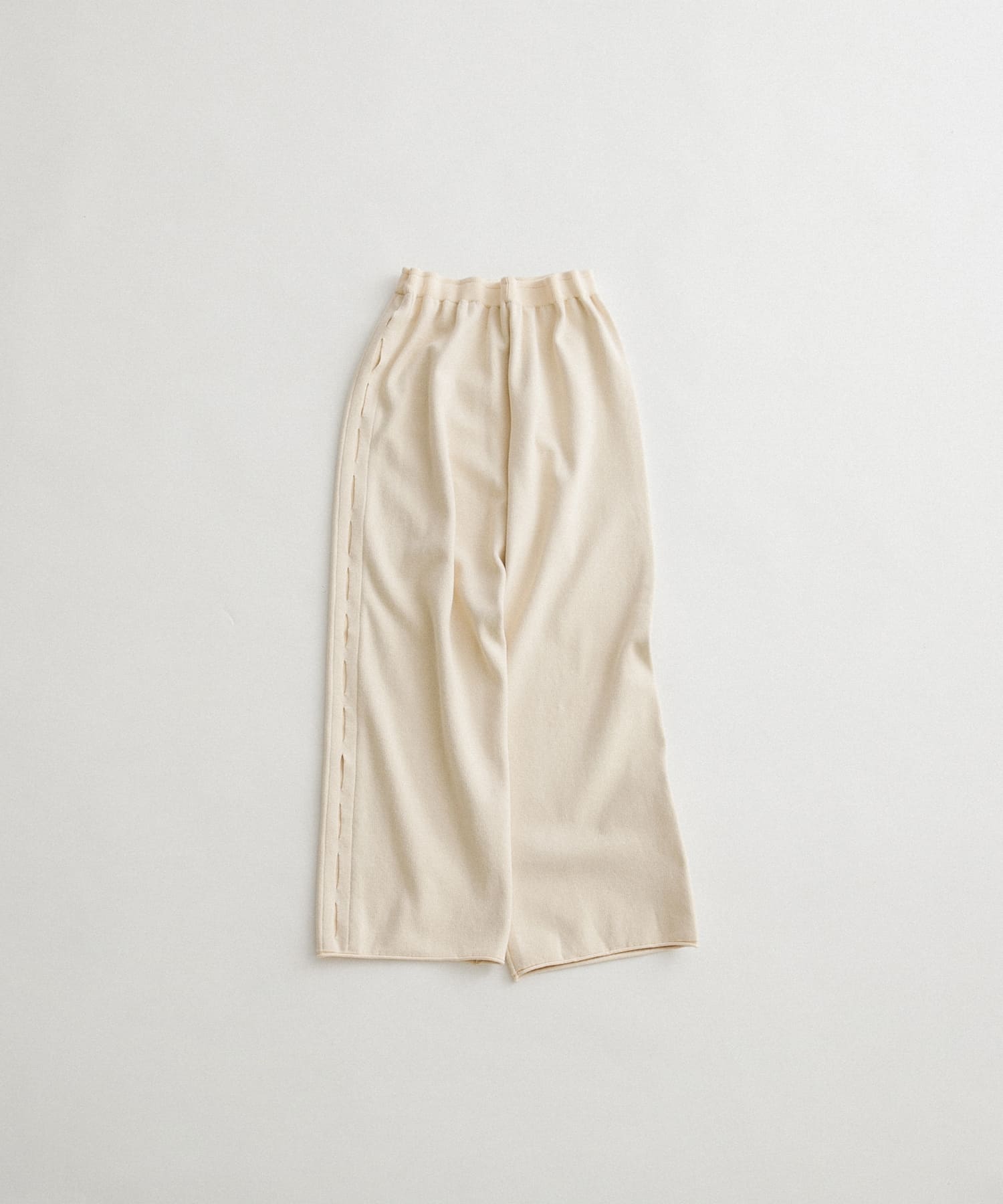 sweat style knit pants クリーム FREE