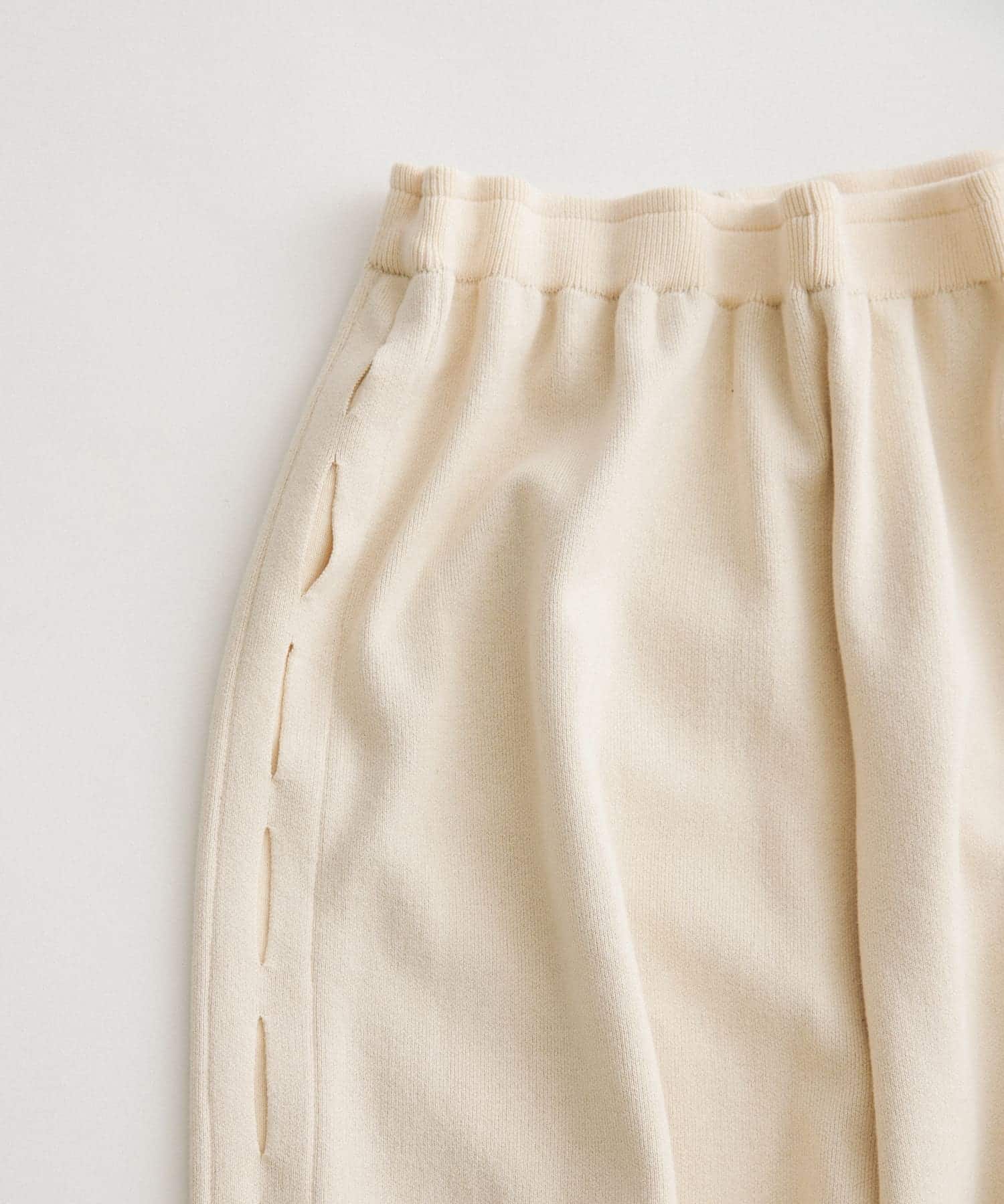sweat style knit pants クリーム FREE