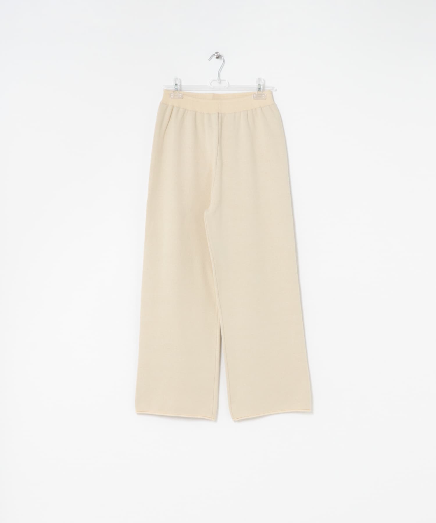 sweat style knit pants クリーム FREE