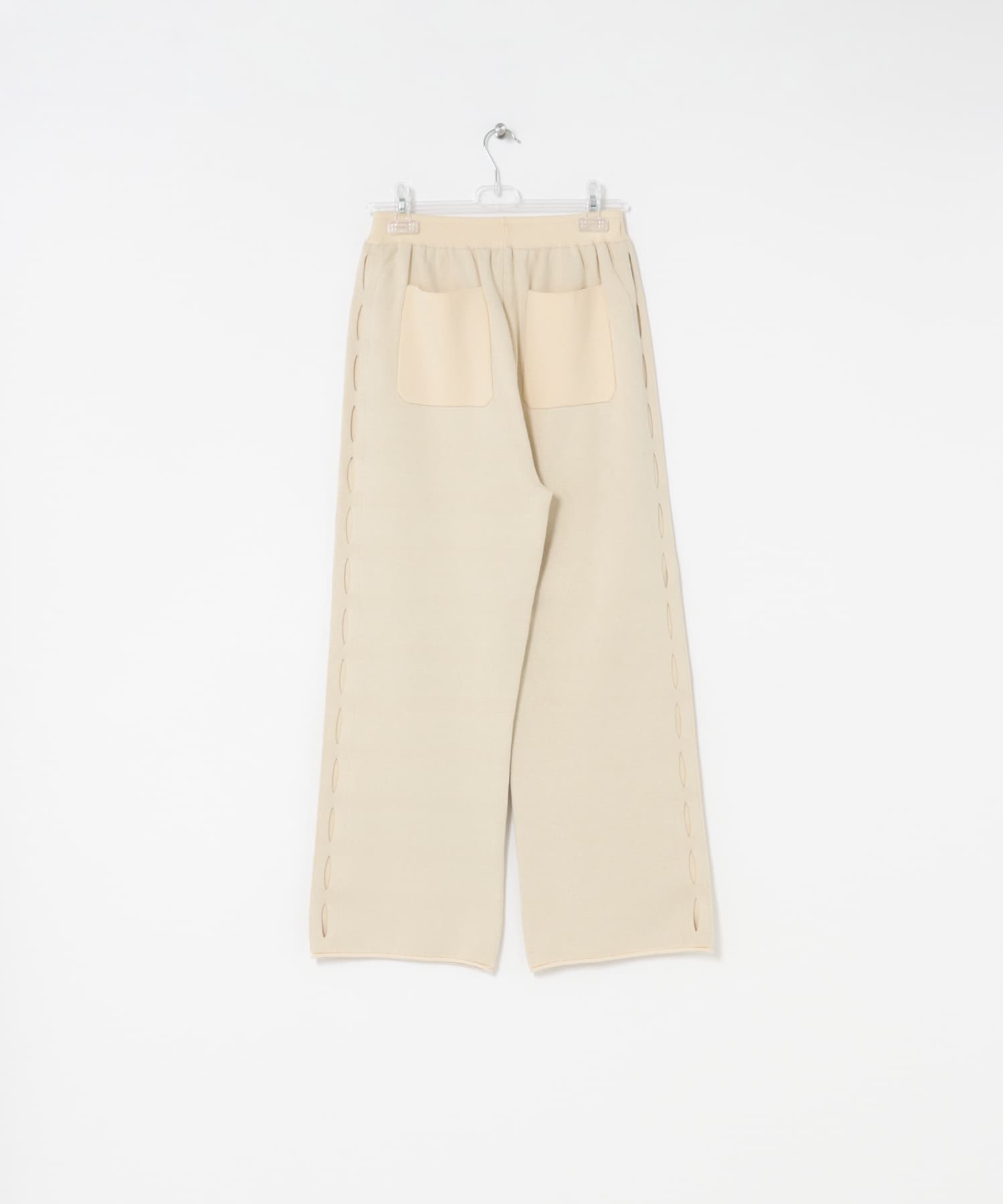 sweat style knit pants クリーム FREE