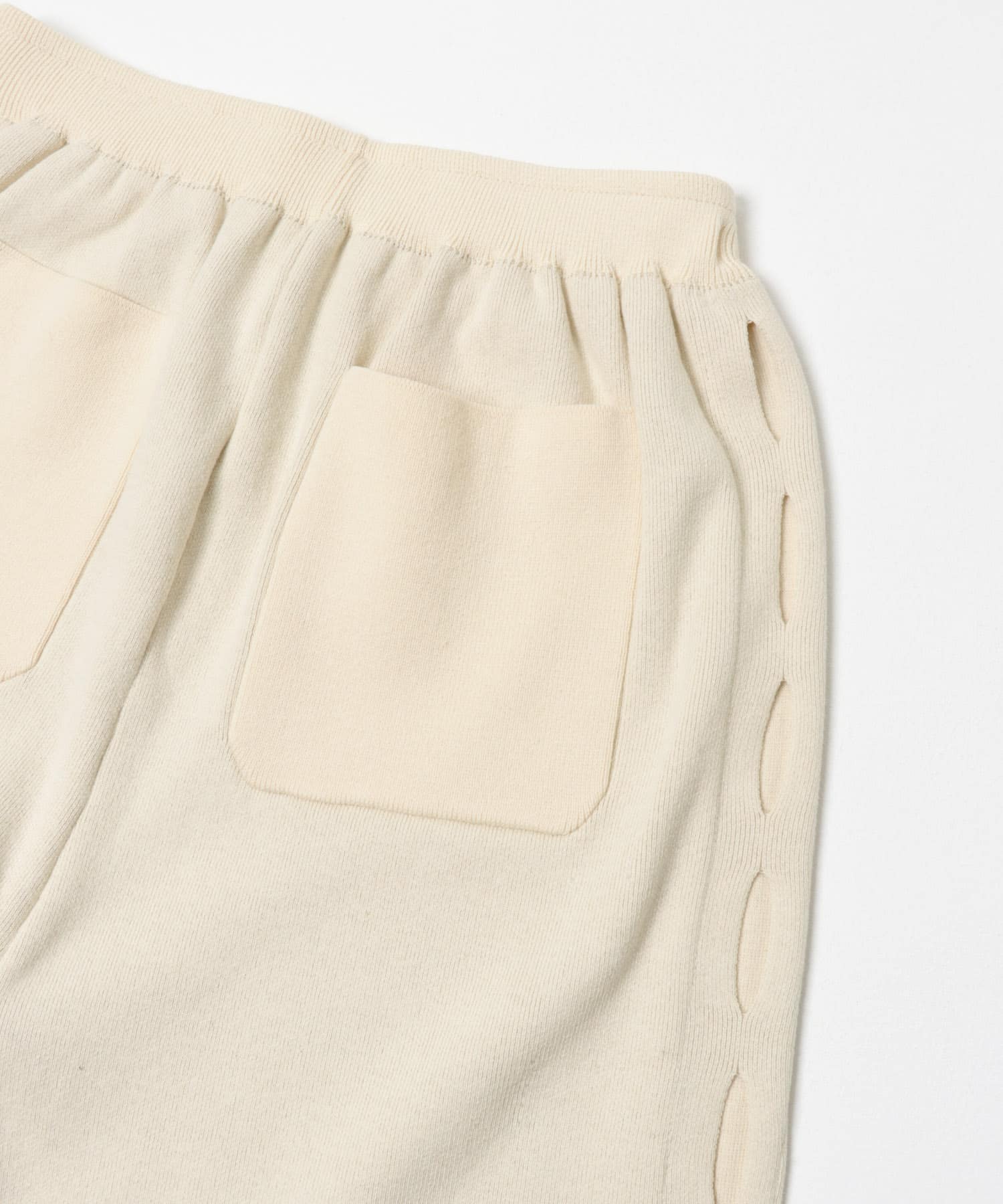sweat style knit pants クリーム FREE
