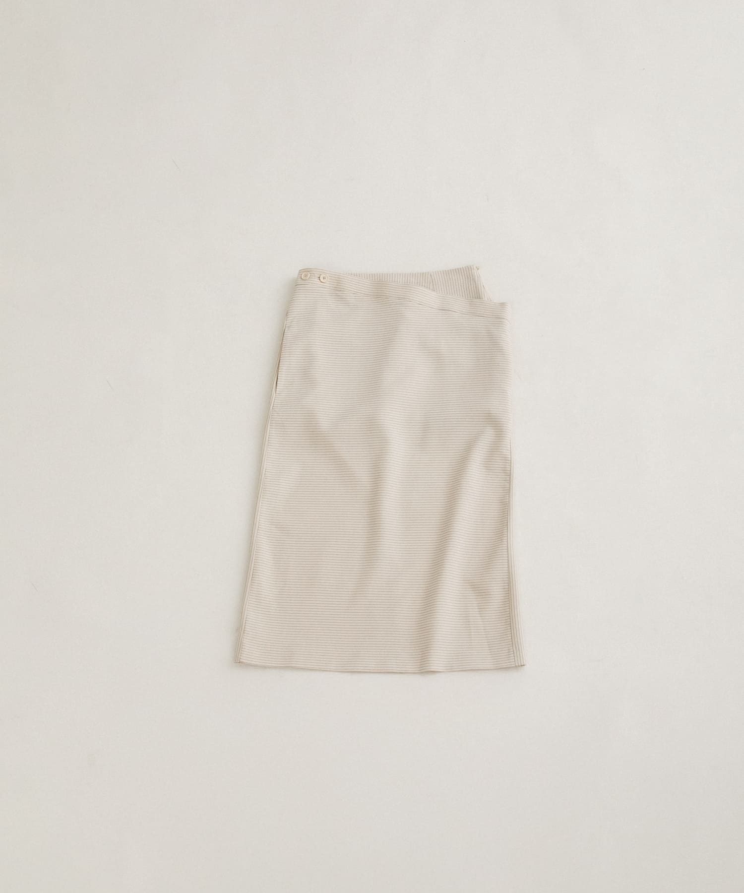 stripe midi skirt クリーム FREE