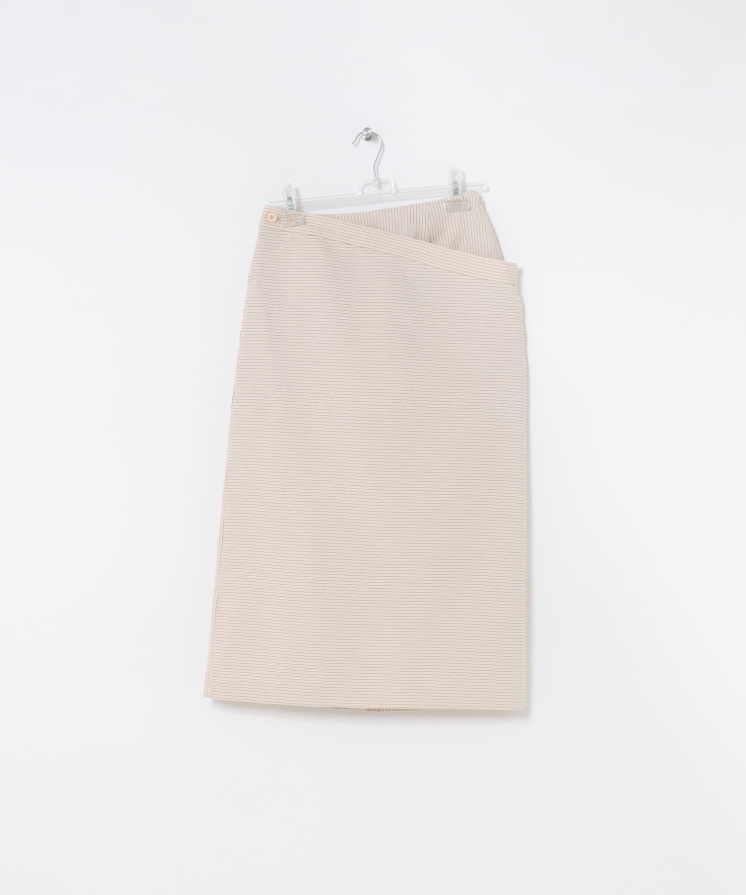 stripe midi skirt クリーム FREE
