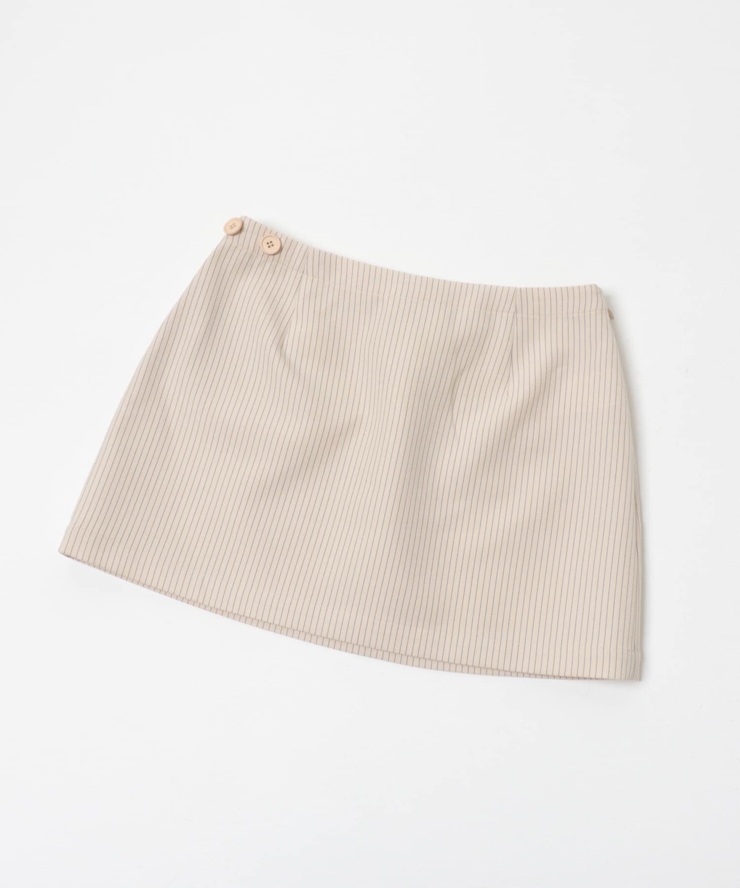 stripe midi skirt クリーム FREE